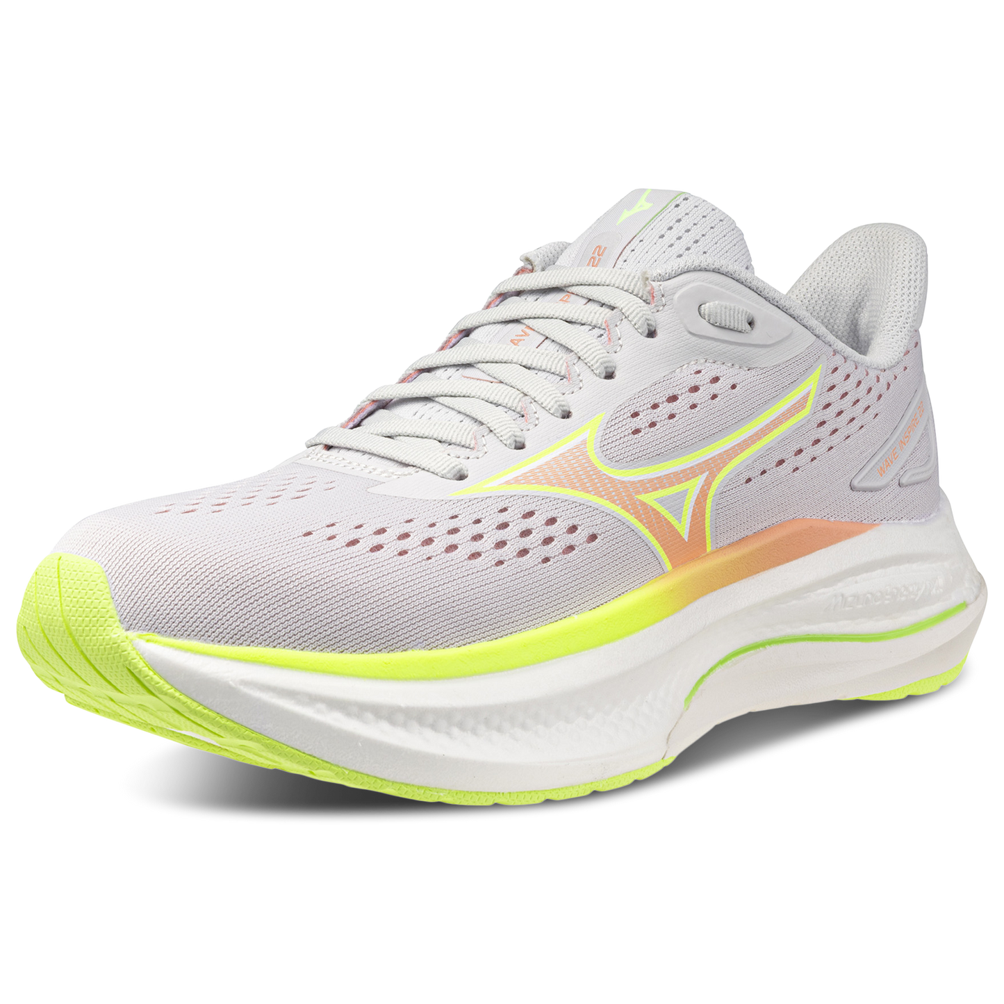 Mizuno Wave Inspire 22 Wide - Women's - Grey/Orange