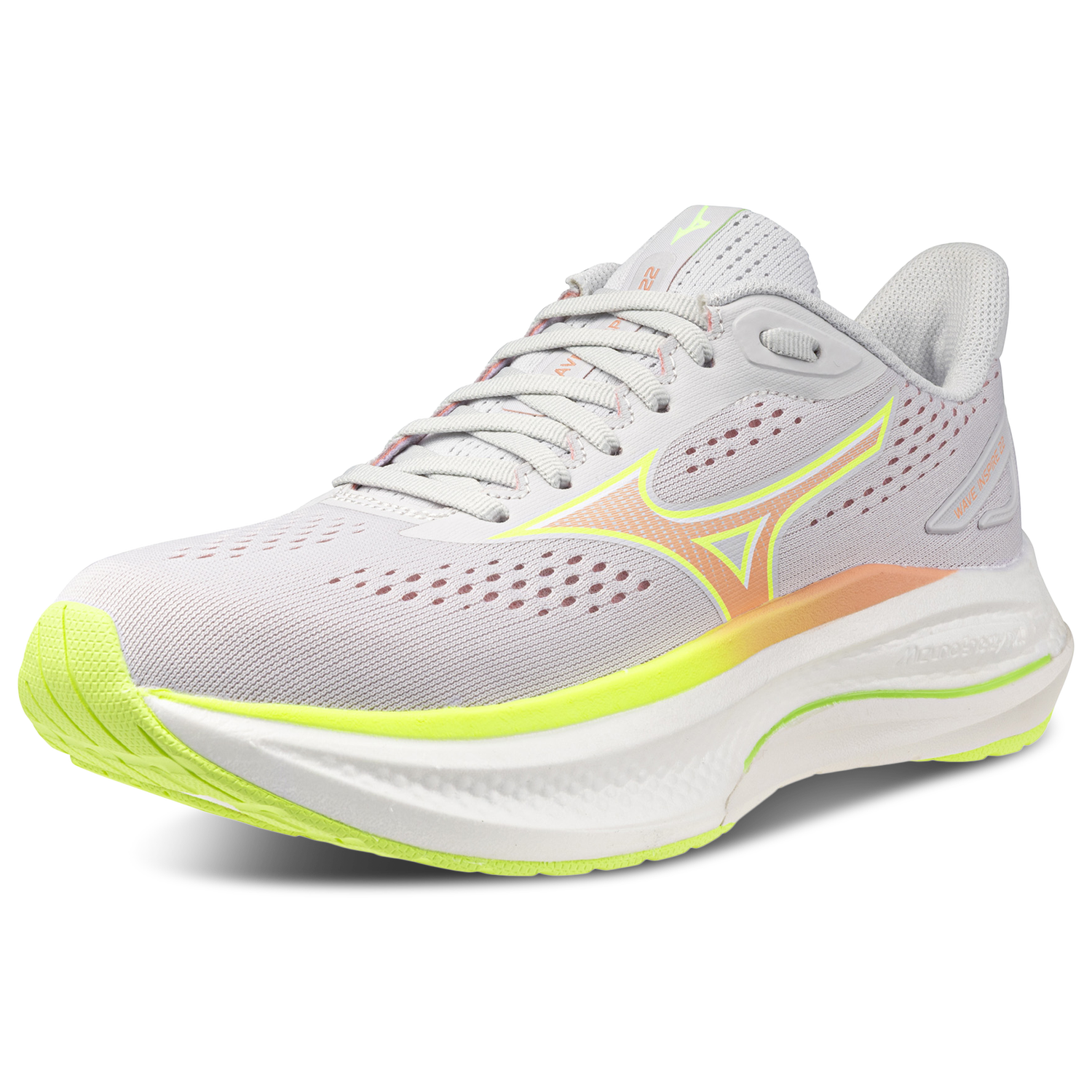 Mizuno Wave Inspire 22 Wide - Women's - Grey/Orange
