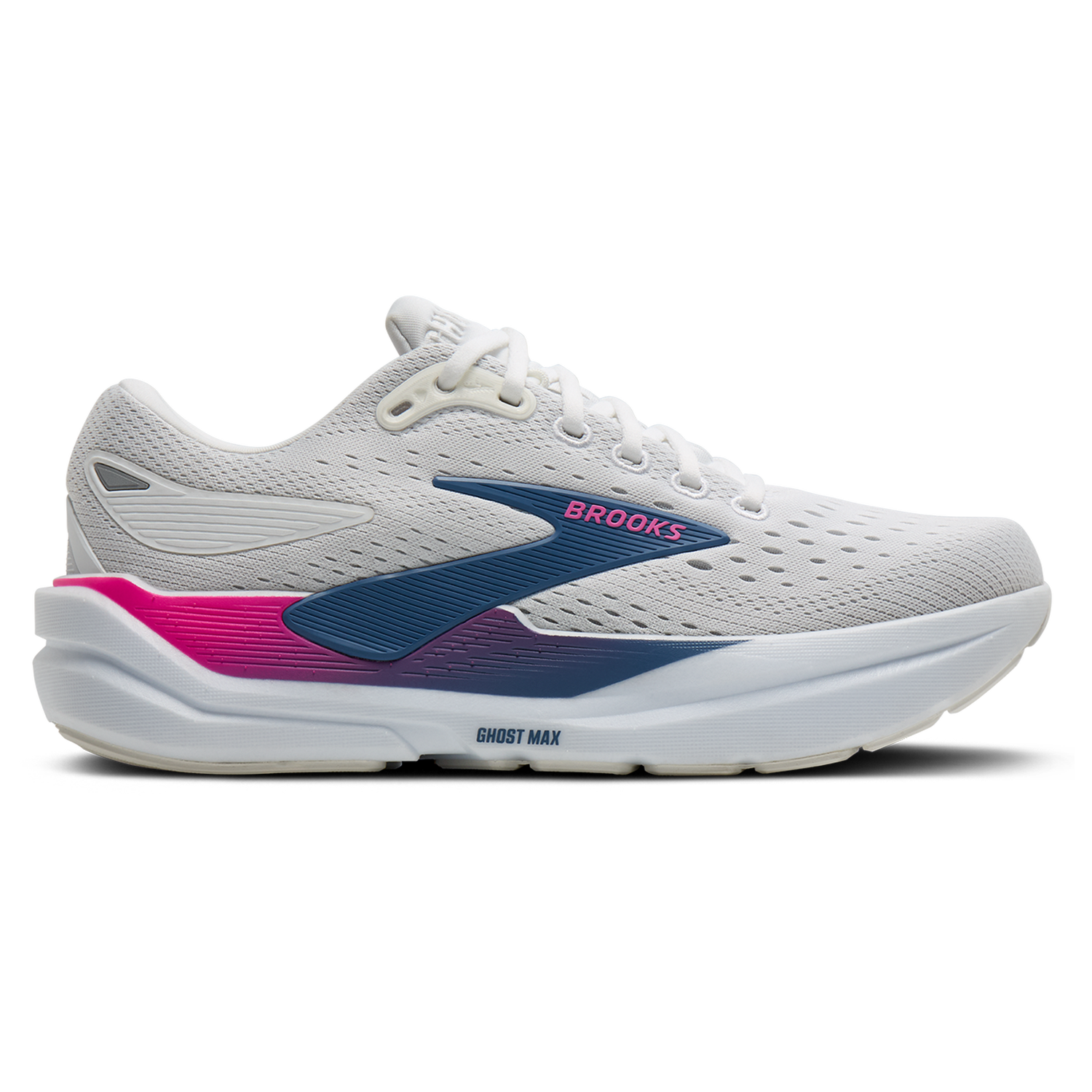 Brooks Ghost Max 3 - Women's - White/Moonlight/Pink
