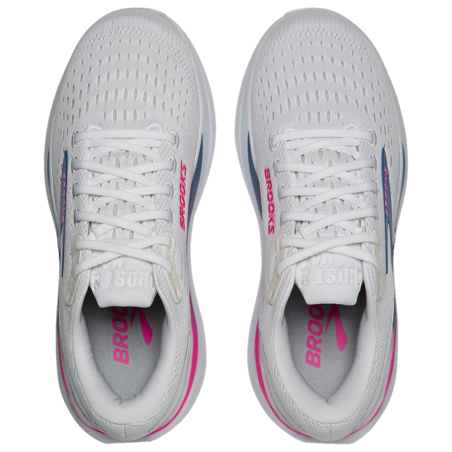 Brooks Ghost Max 3 - Women's - White/Moonlight/Pink