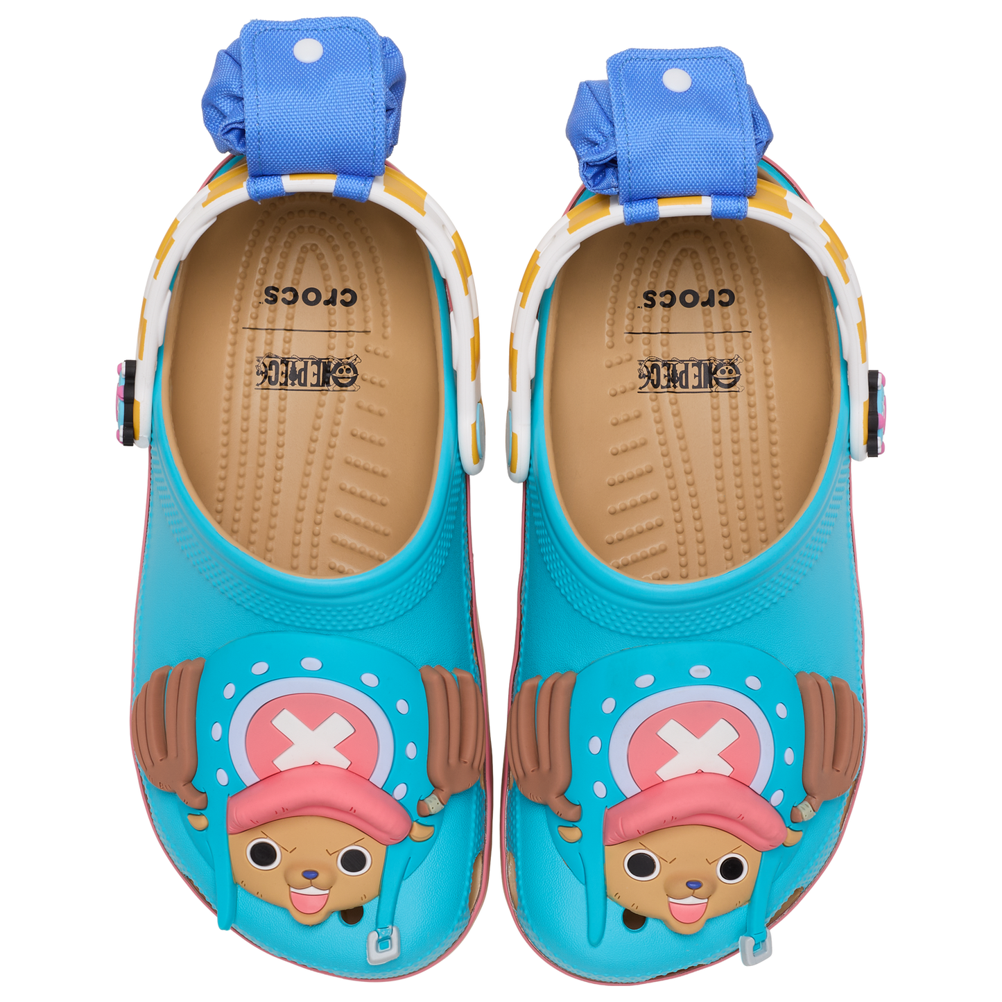 Crocs ONE PIECE Chopper Classic Clogs - Men's - Blue/Pink/Brown