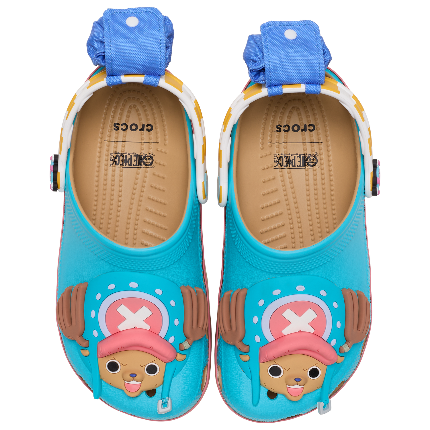 Crocs ONE PIECE Chopper Classic Clogs - Men's - Blue/Pink/Brown