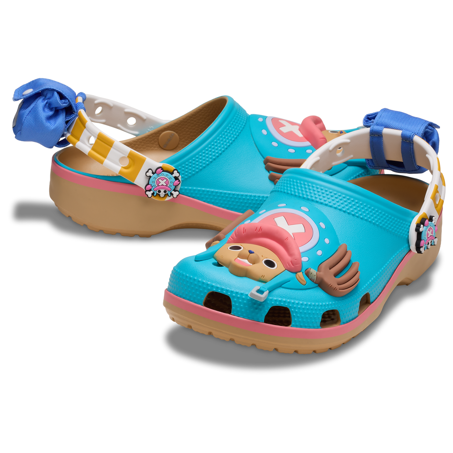 Crocs ONE PIECE Chopper Classic Clogs - Men's - Blue/Pink/Brown