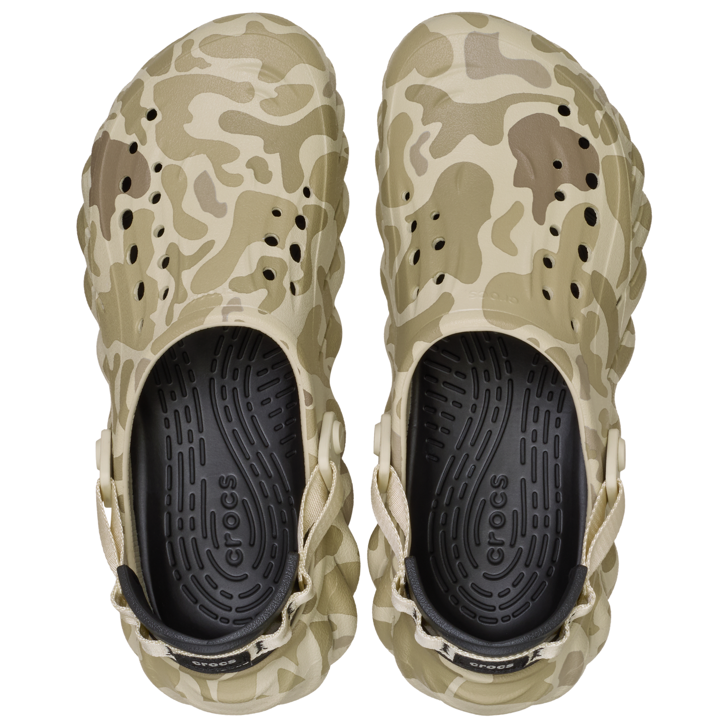 Crocs Echo Clogs Camo - Men's - Tan/Grey