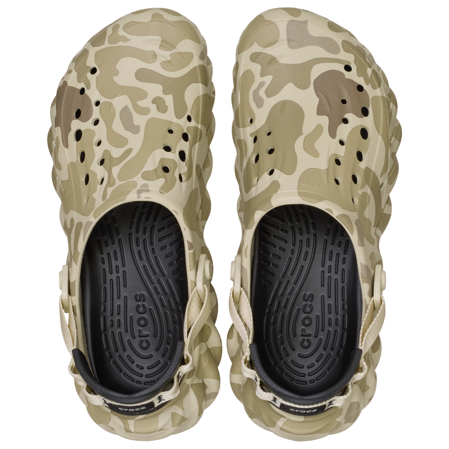 Crocs Echo Clogs Camo - Men's - Tan/Grey