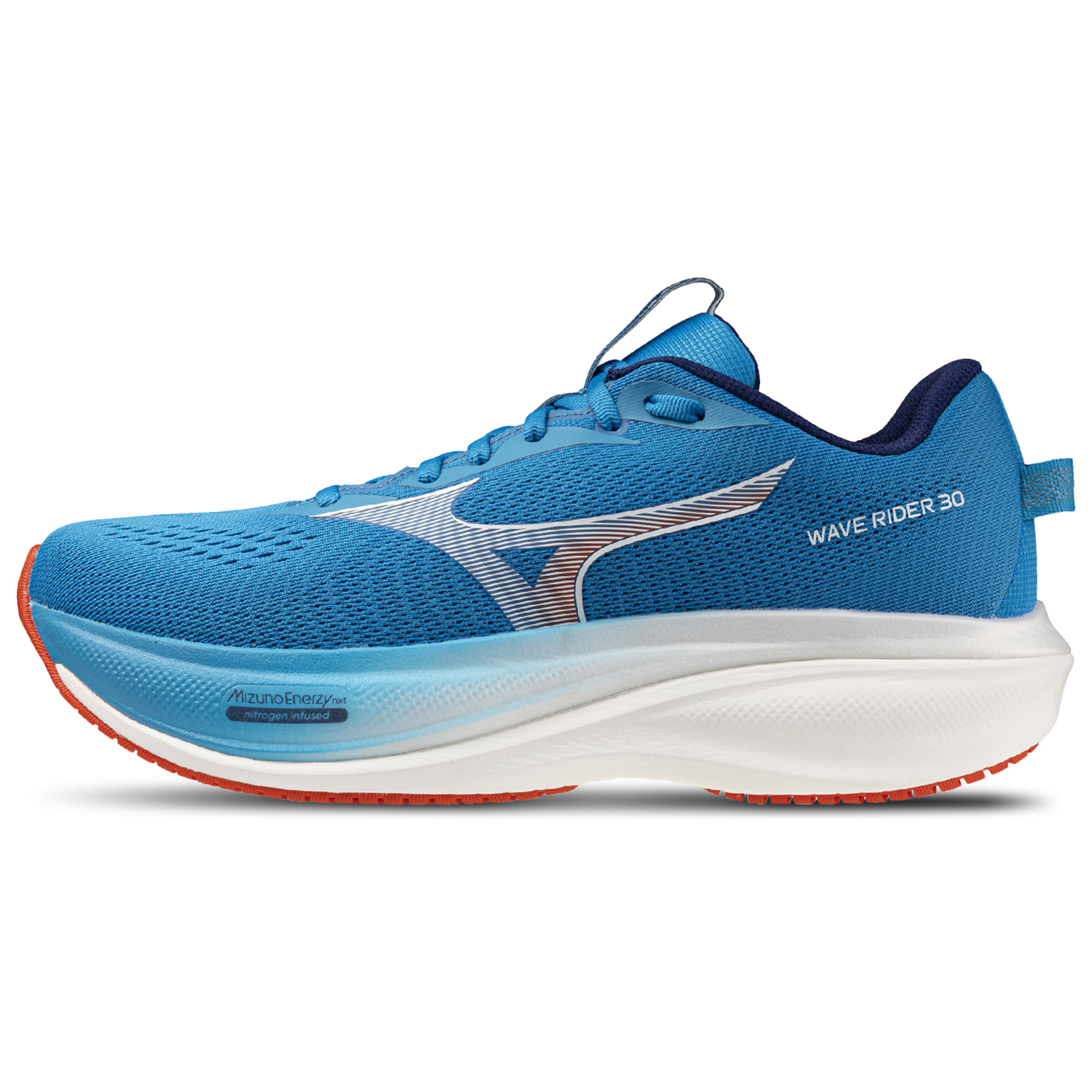 Mizuno Wave Rider 30 - Men's - White/Blue
