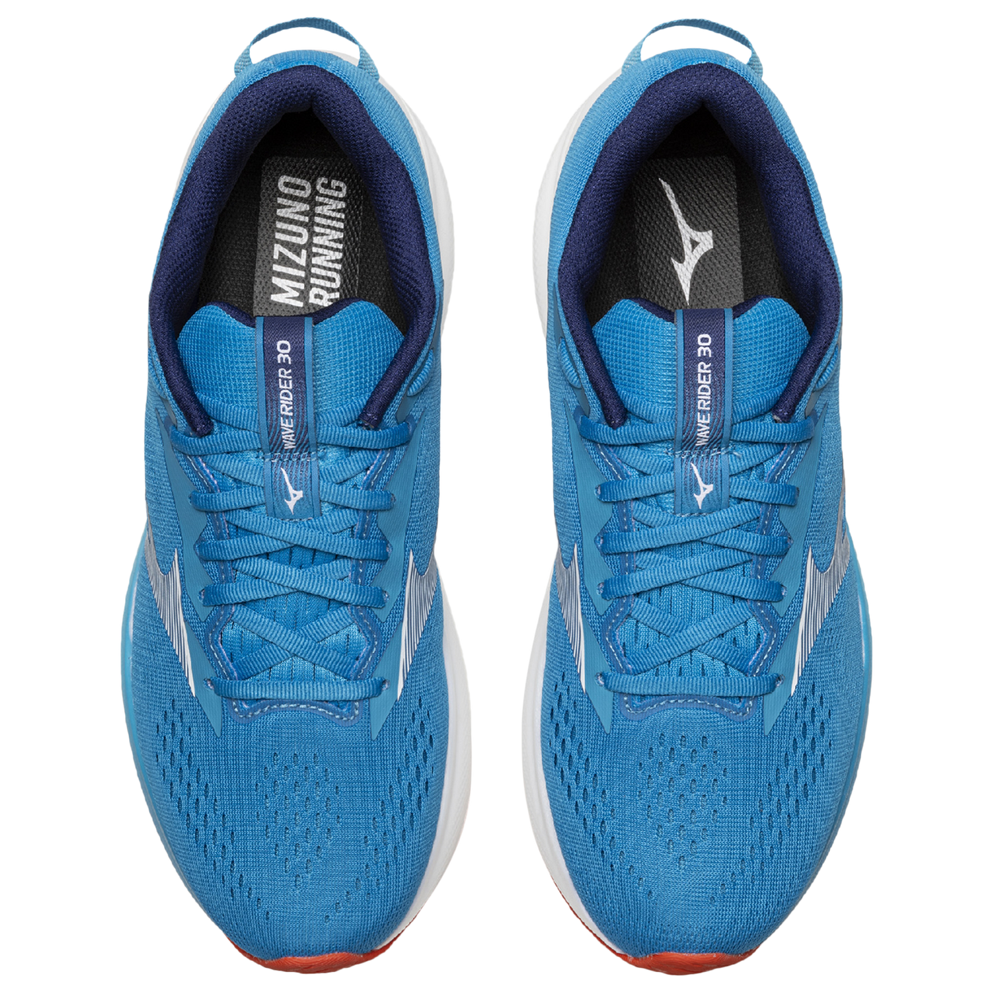Mizuno Wave Rider 30 - Men's - White/Blue