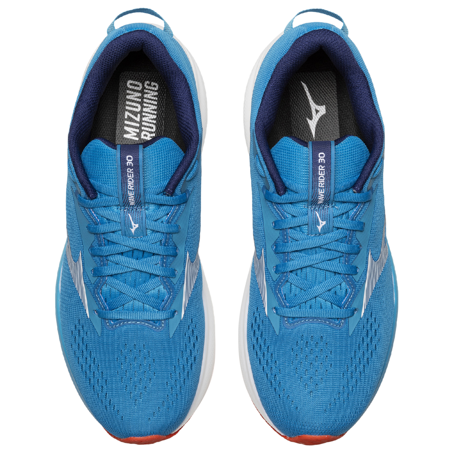 Mizuno Wave Rider 30 - Men's - White/Blue