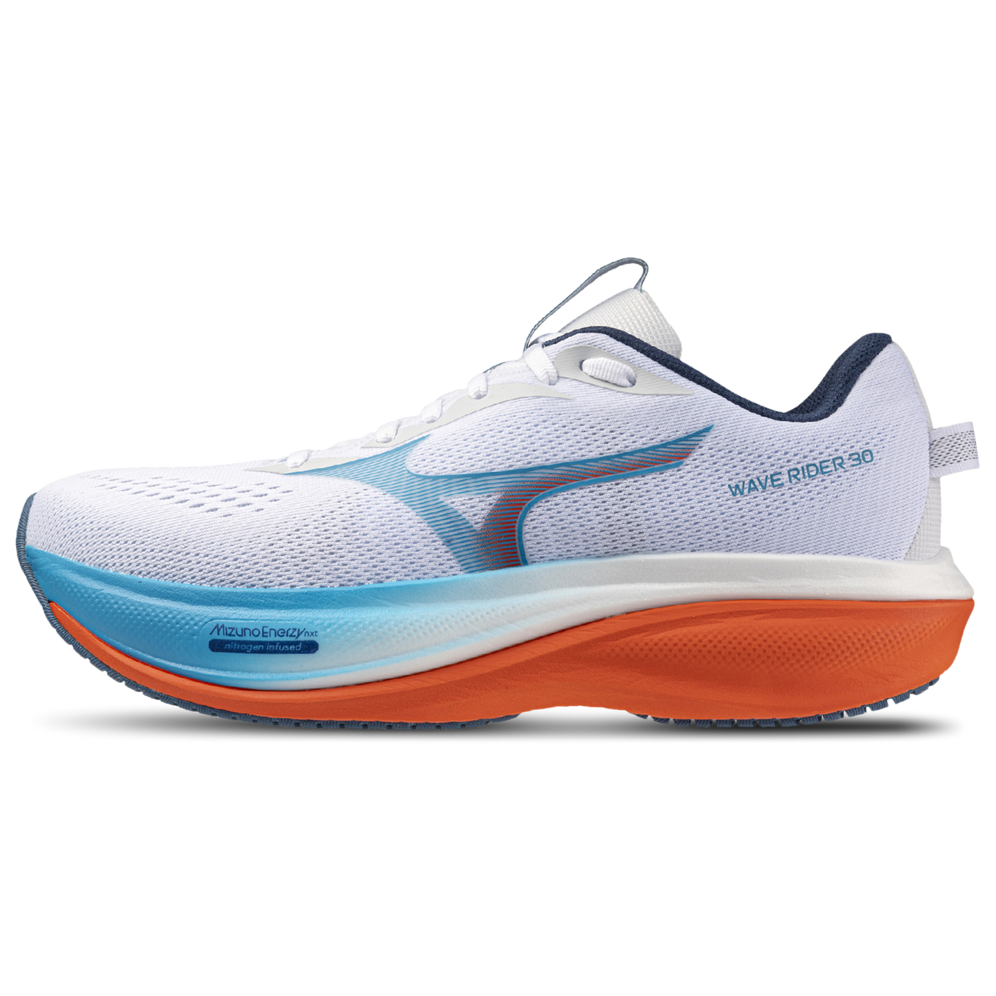 Mizuno Wave Rider 30 2E - Men's - White/Blue
