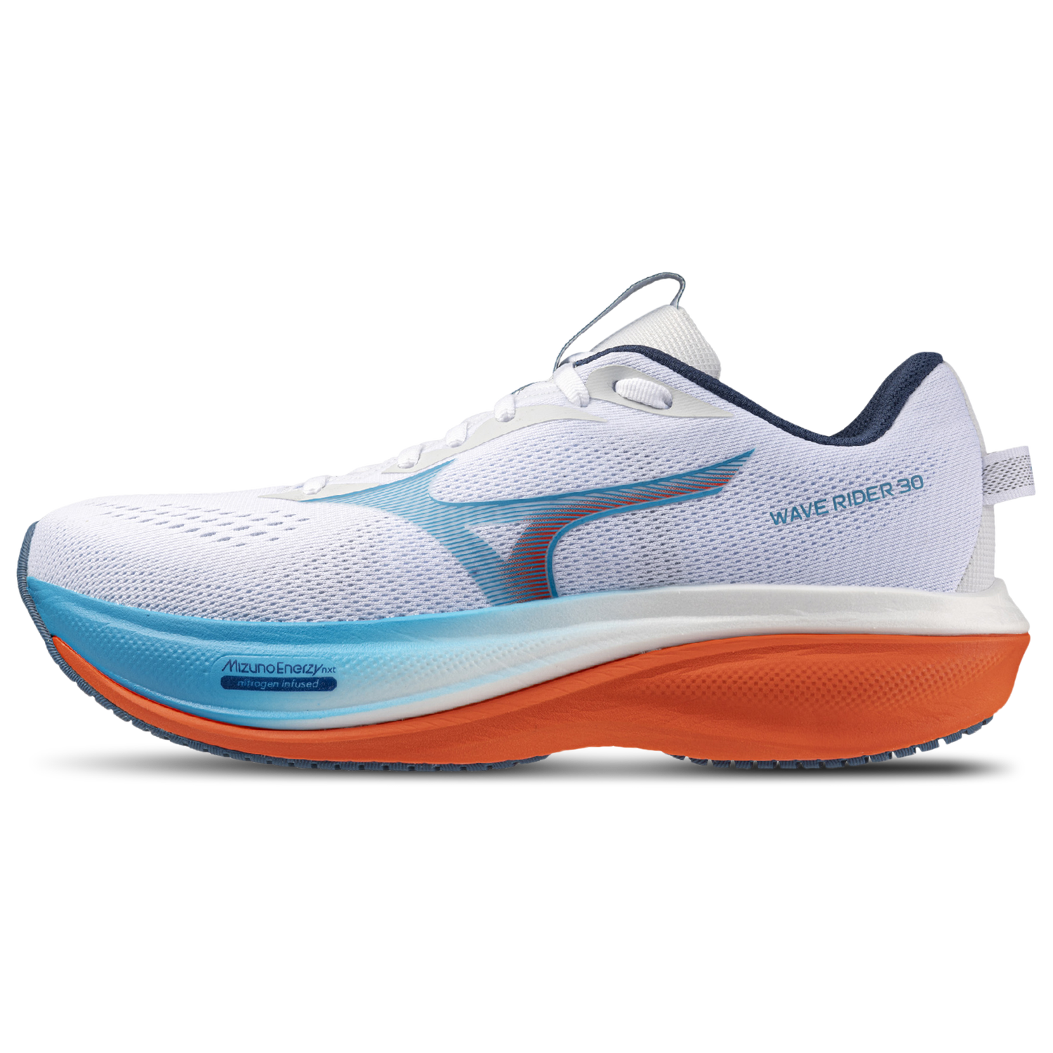 Mizuno Wave Rider 30 2E - Men's - White/Blue