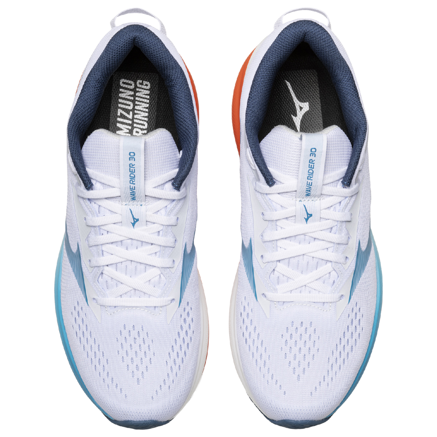 Mizuno Wave Rider 30 2E - Men's - White/Blue