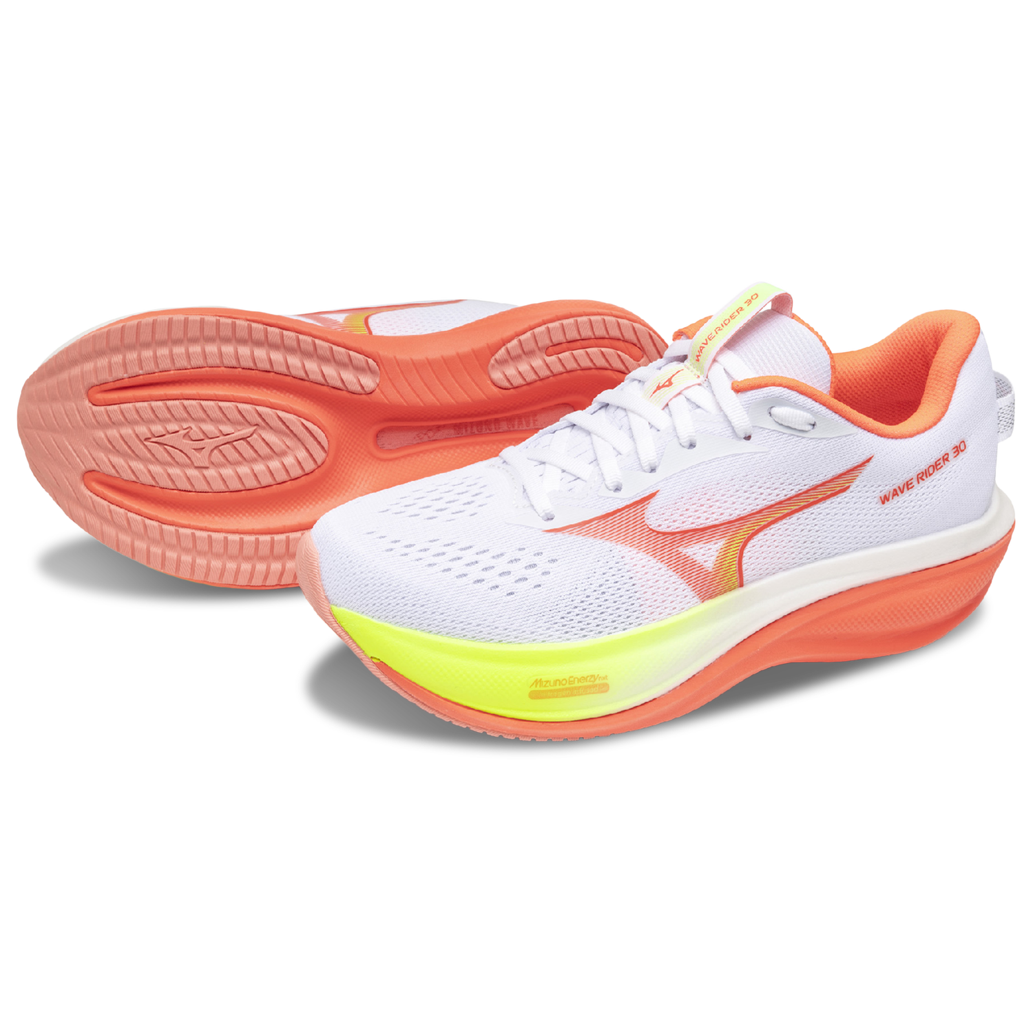 Mizuno Wave Rider 30 - Women's - White/Pink