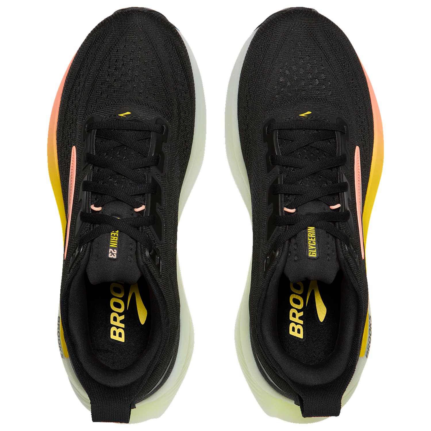 Brooks Glycerin 23 - Women's - Black/Peach/Nightlife