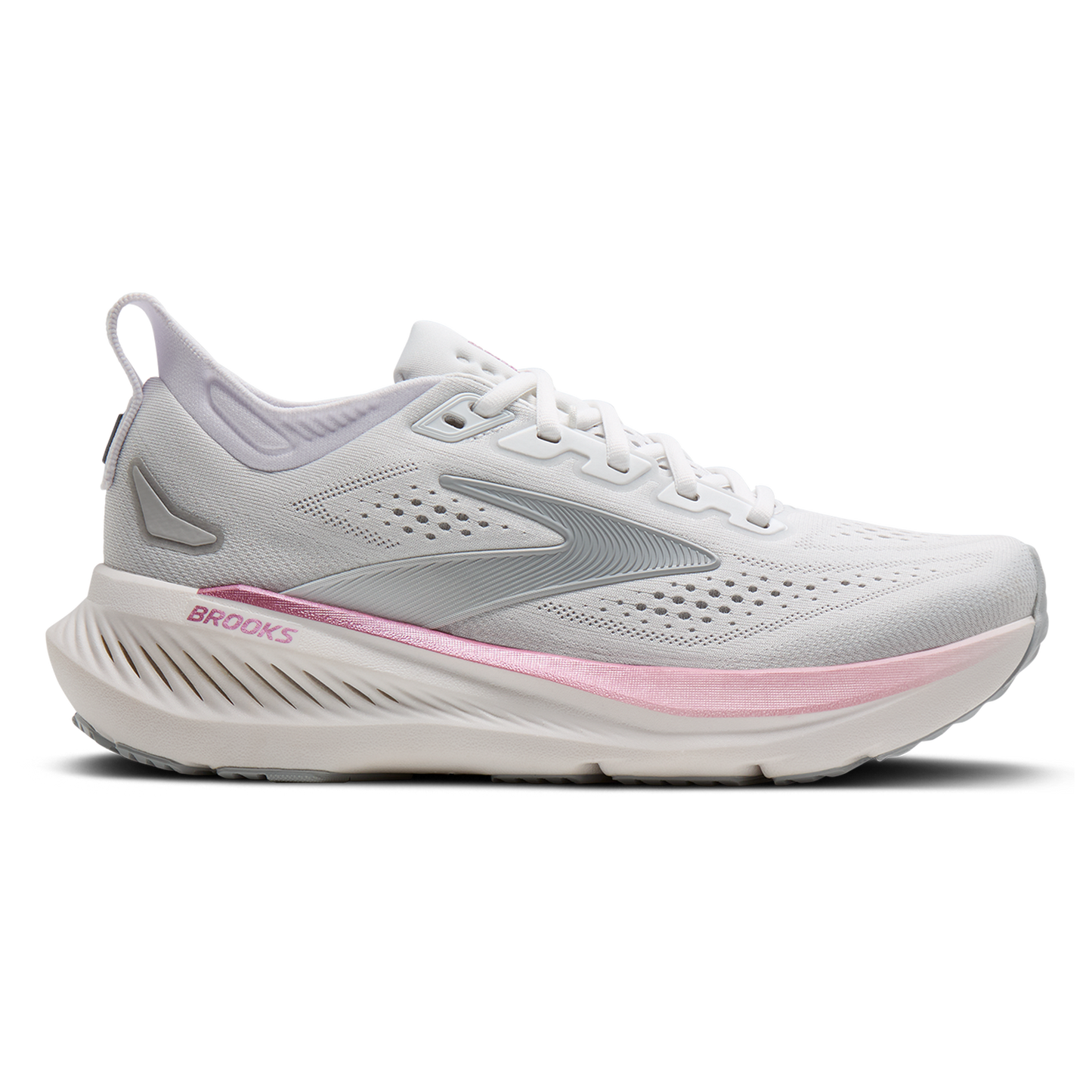 Brooks Glycerin 23 Wide - Women's - White/Harbor Mist/Metallic
