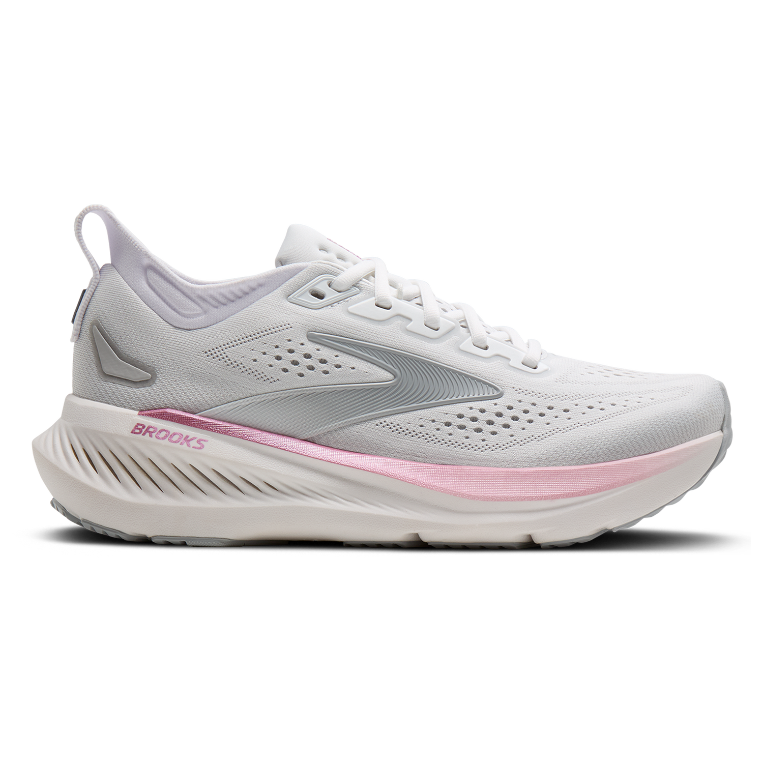 Brooks Glycerin 23 Wide - Women's - White/Harbor Mist/Metallic