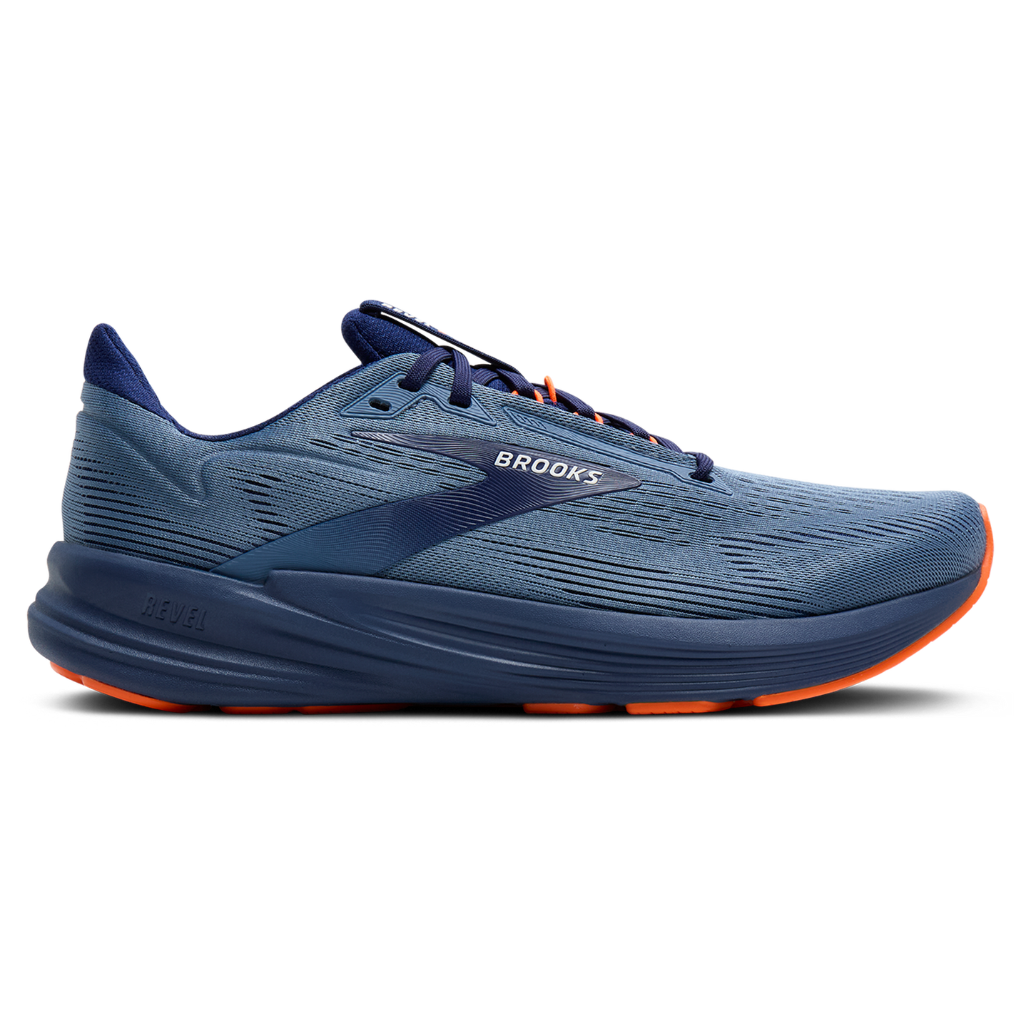 Brooks Revel 8 - Men's - Blue/Blue/Orange