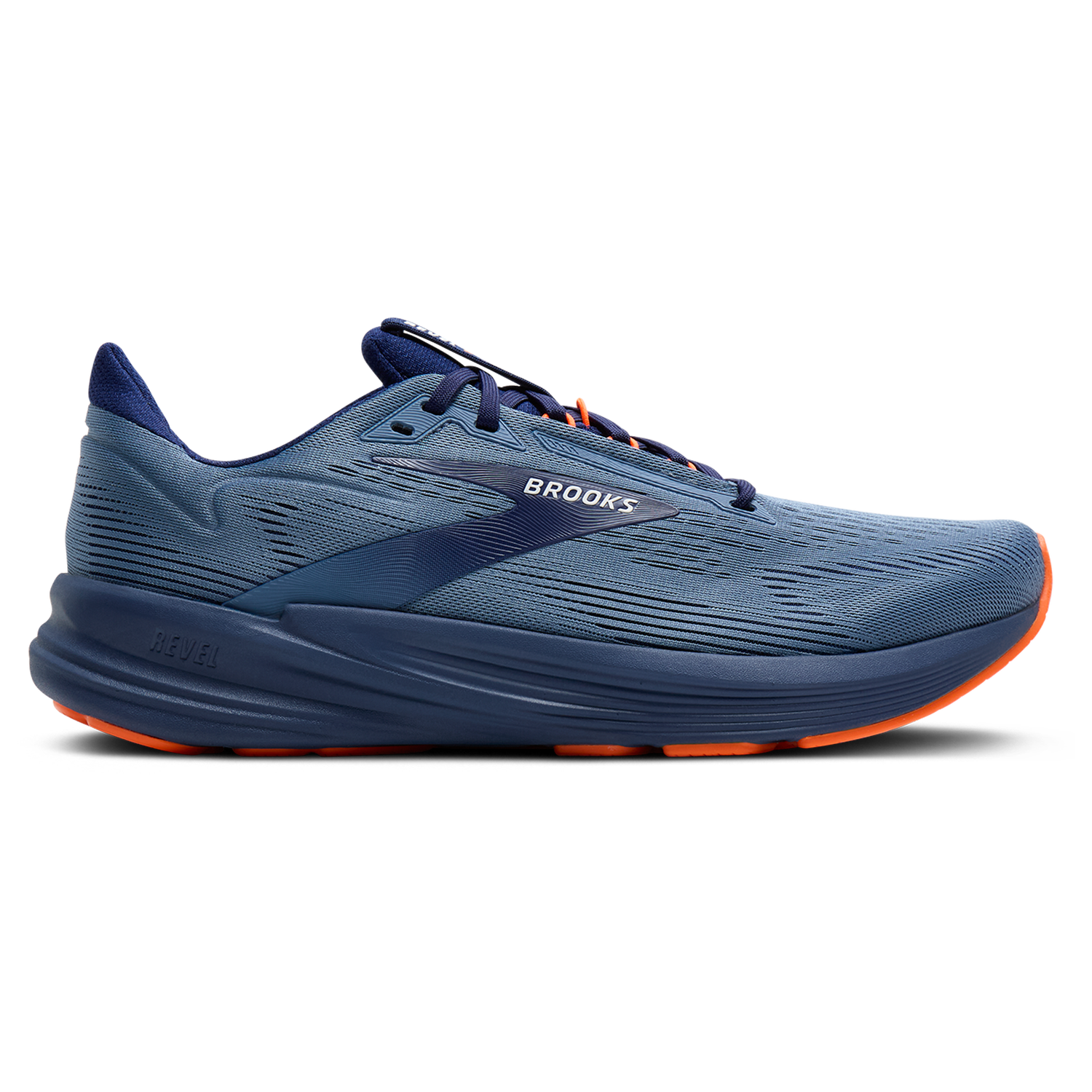 Brooks Revel 8 - Men's - Blue/Blue/Orange