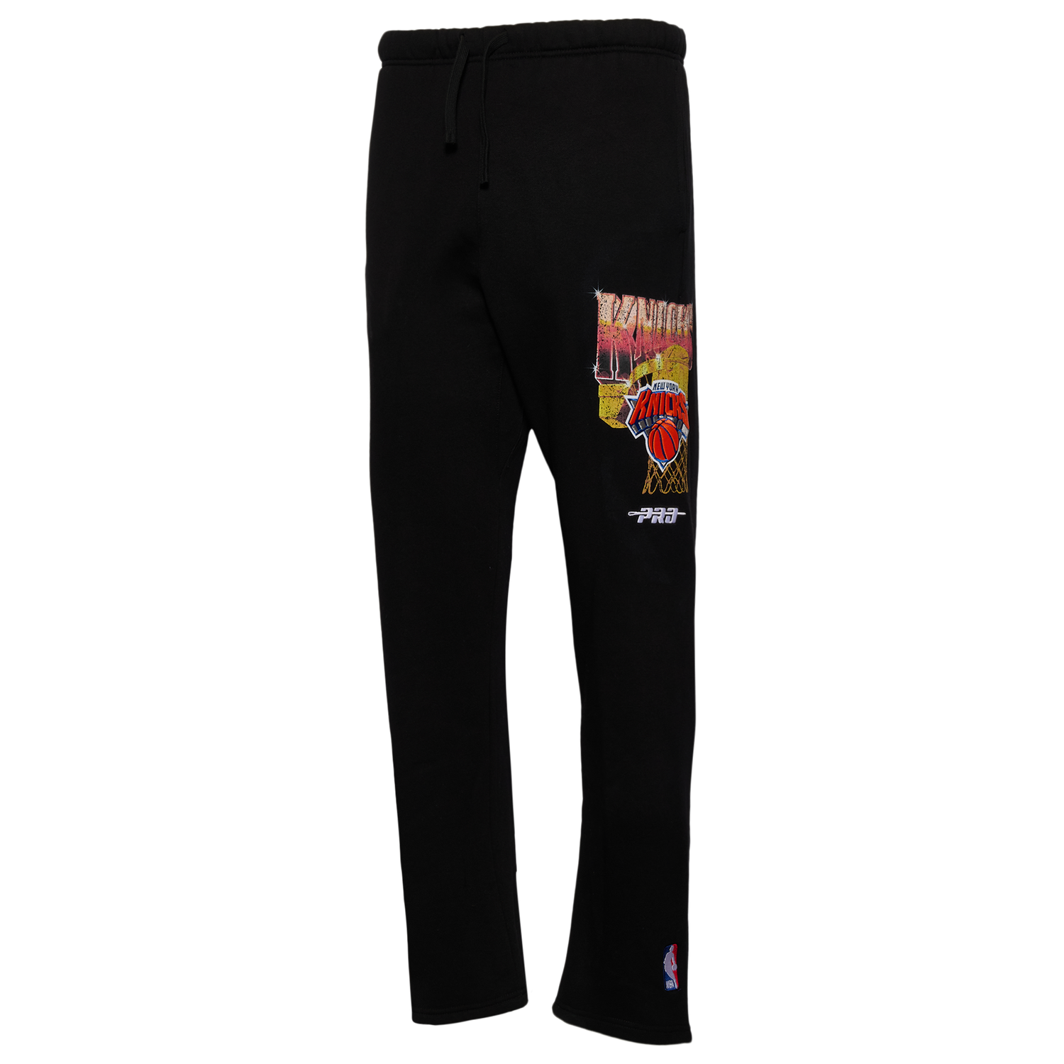 Pro Standard Knicks Gold Hoops Straight Leg Sweatpants - Men's - Black/Multi