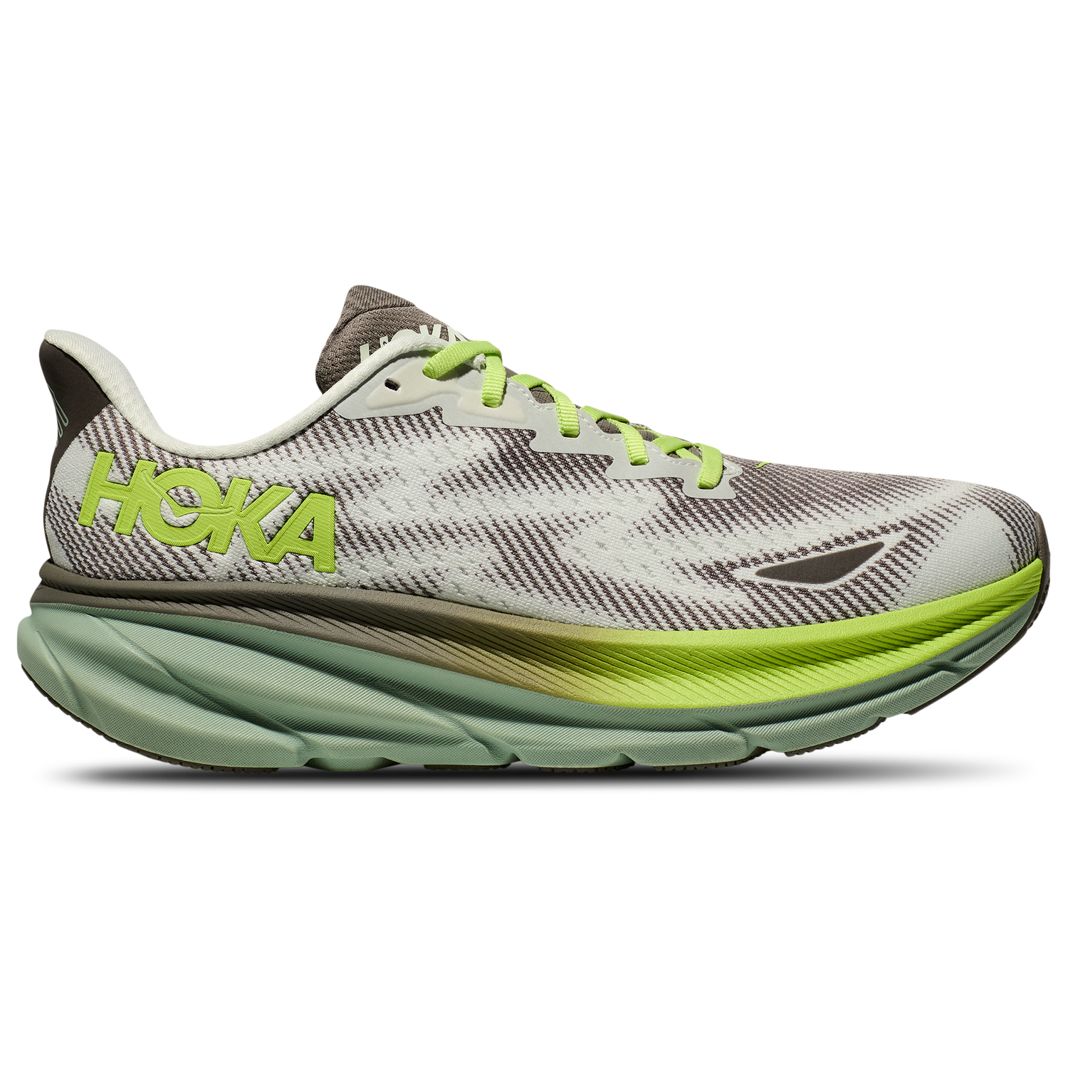 HOKA Clifton 9 GTX - Men's - Grey/Green