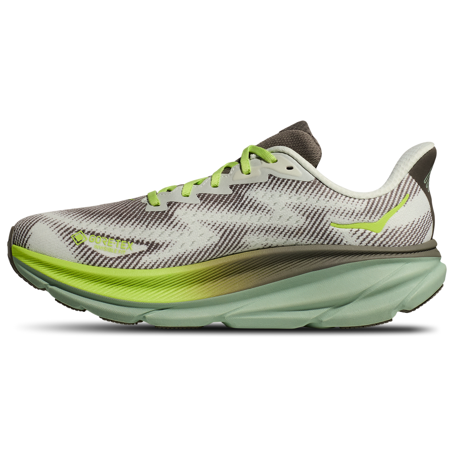 HOKA Clifton 9 GTX - Men's - Grey/Green