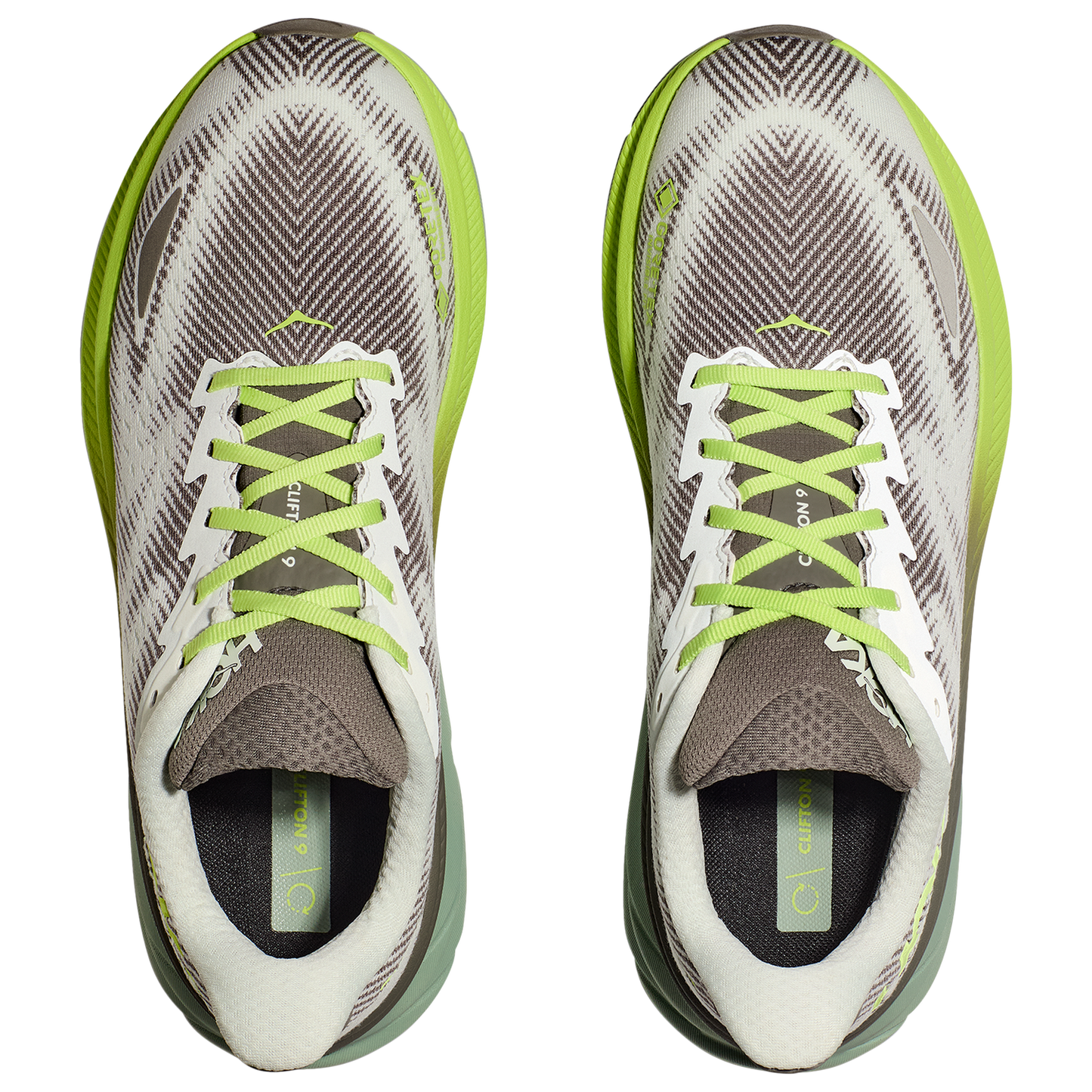 HOKA Clifton 9 GTX - Men's - Grey/Green