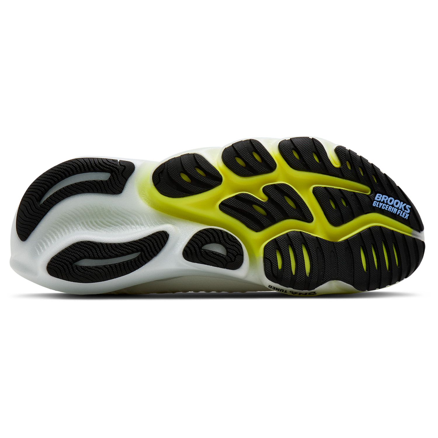 Brooks Glycerin Flex - Men's - White/Cyber Yellow/Nightlife
