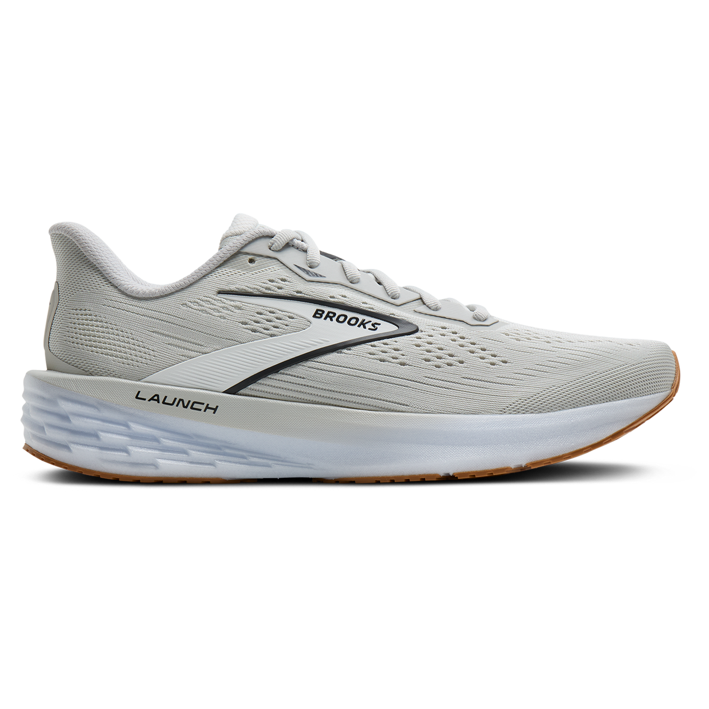 Brooks Launch 12 - Men's - Oyster/White/Phantom