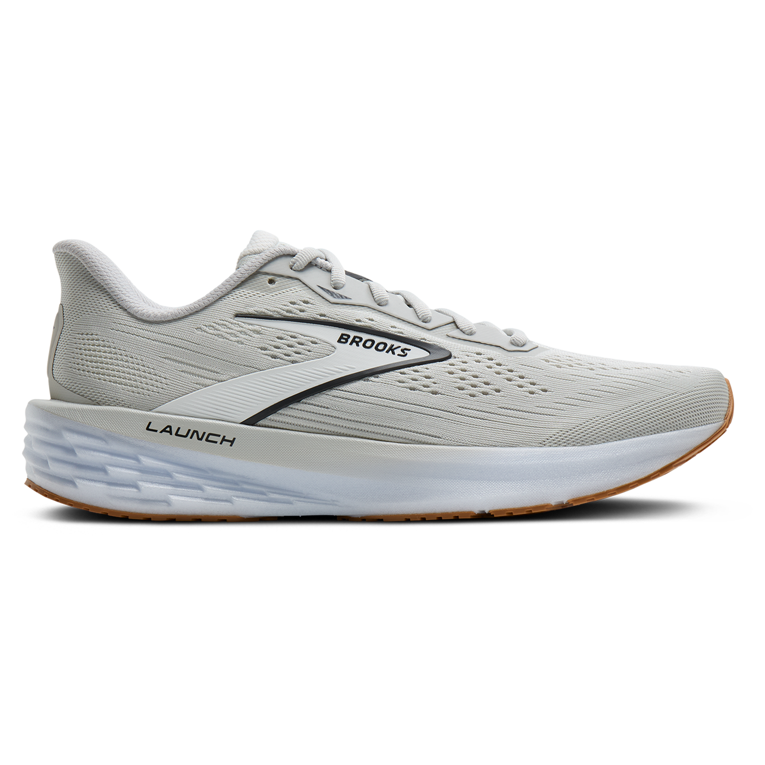 Brooks Launch 12 - Men's - Oyster/White/Phantom