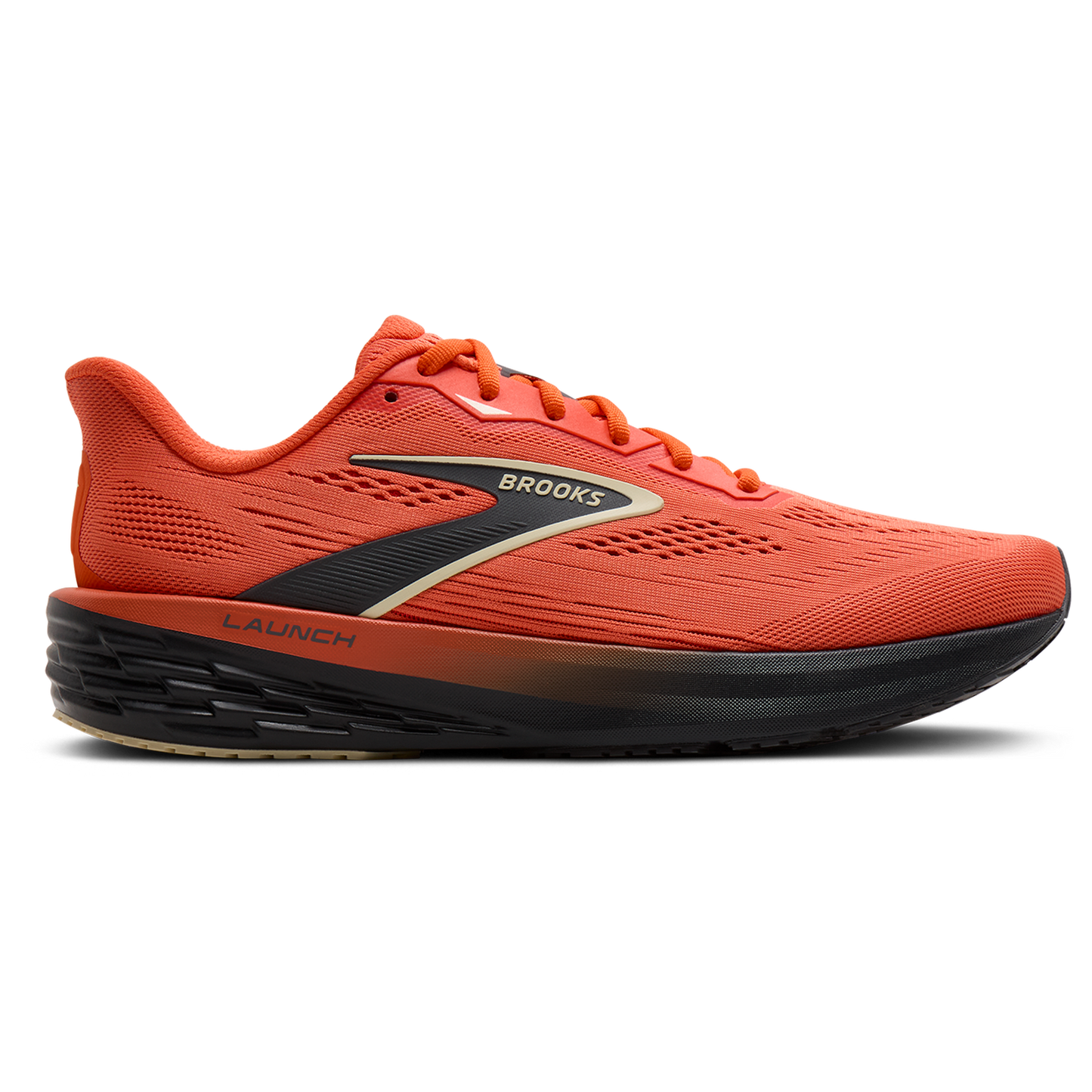 Brooks Launch 12 - Men's - Tigerlily/Blackened Pearl