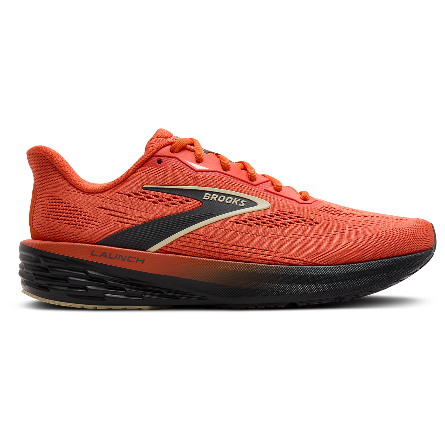 Brooks Launch 12 - Men's - Tigerlily/Blackened Pearl