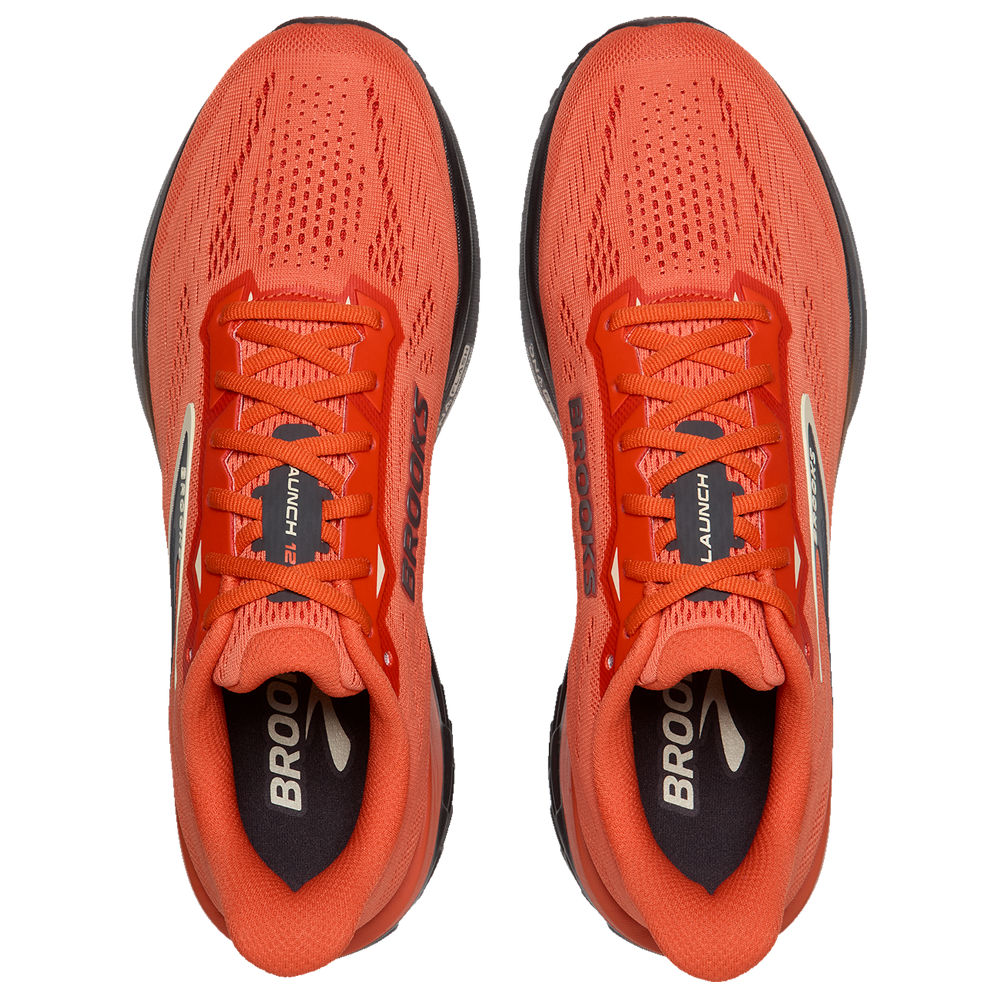 Brooks Launch 12 - Men's - Tigerlily/Blackened Pearl