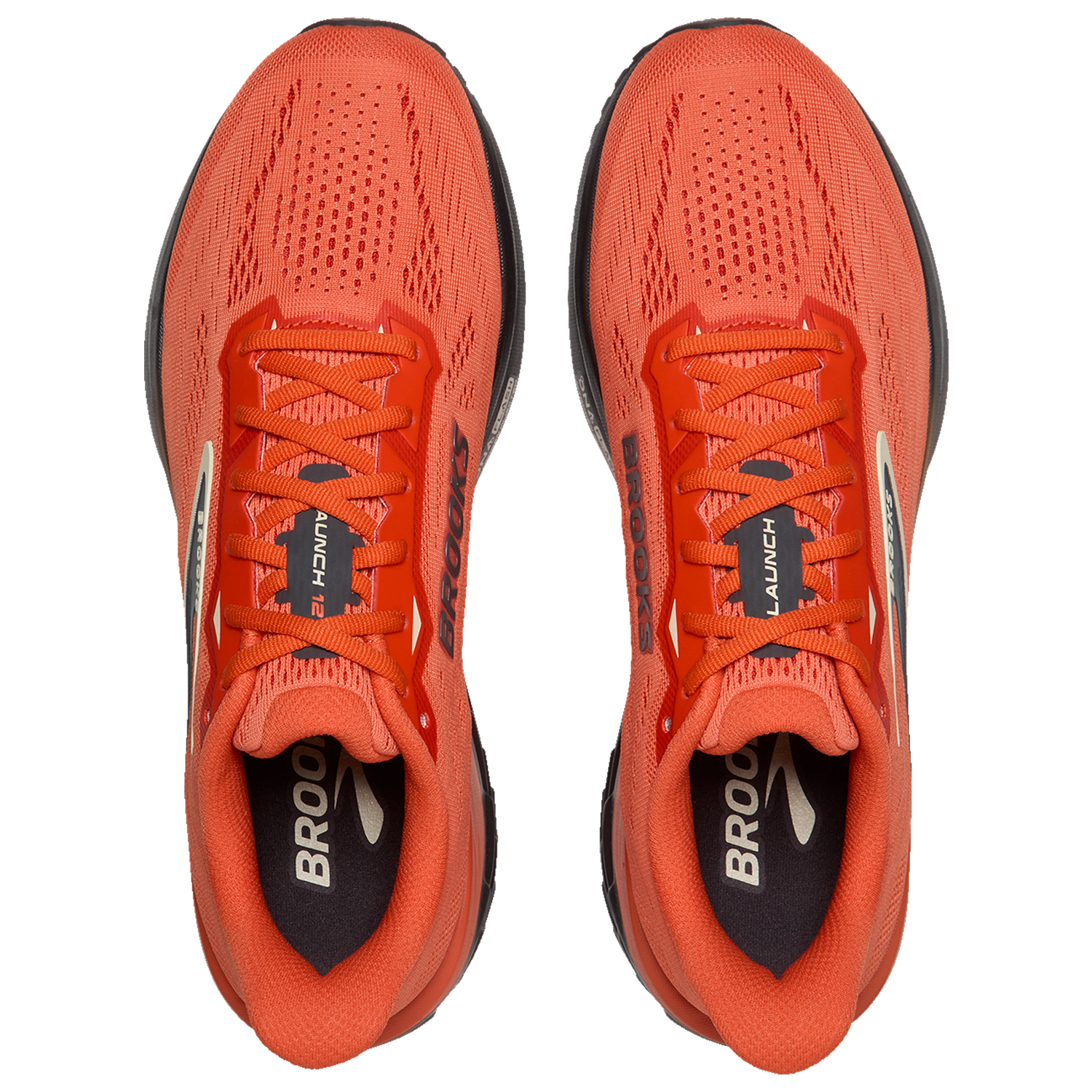 Brooks Launch 12 - Men's - Tigerlily/Blackened Pearl