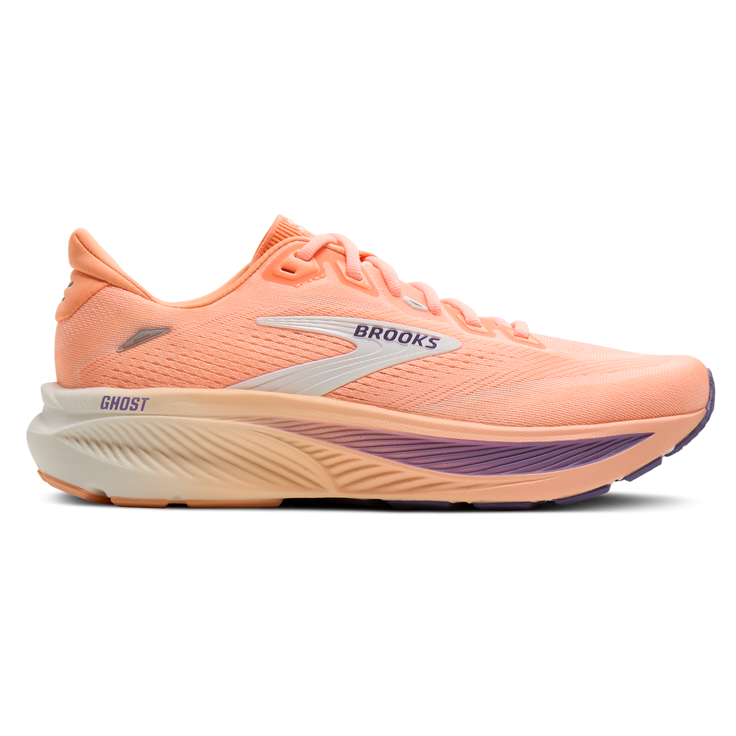 Brooks Ghost 18 - Women's - Peach/Coconut/Grape
