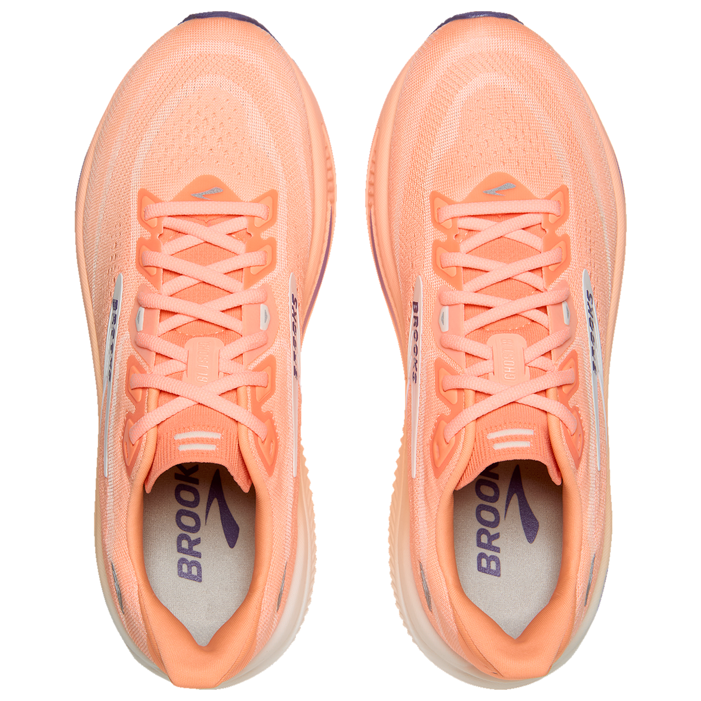 Brooks Ghost 18 - Women's - Peach/Coconut/Grape