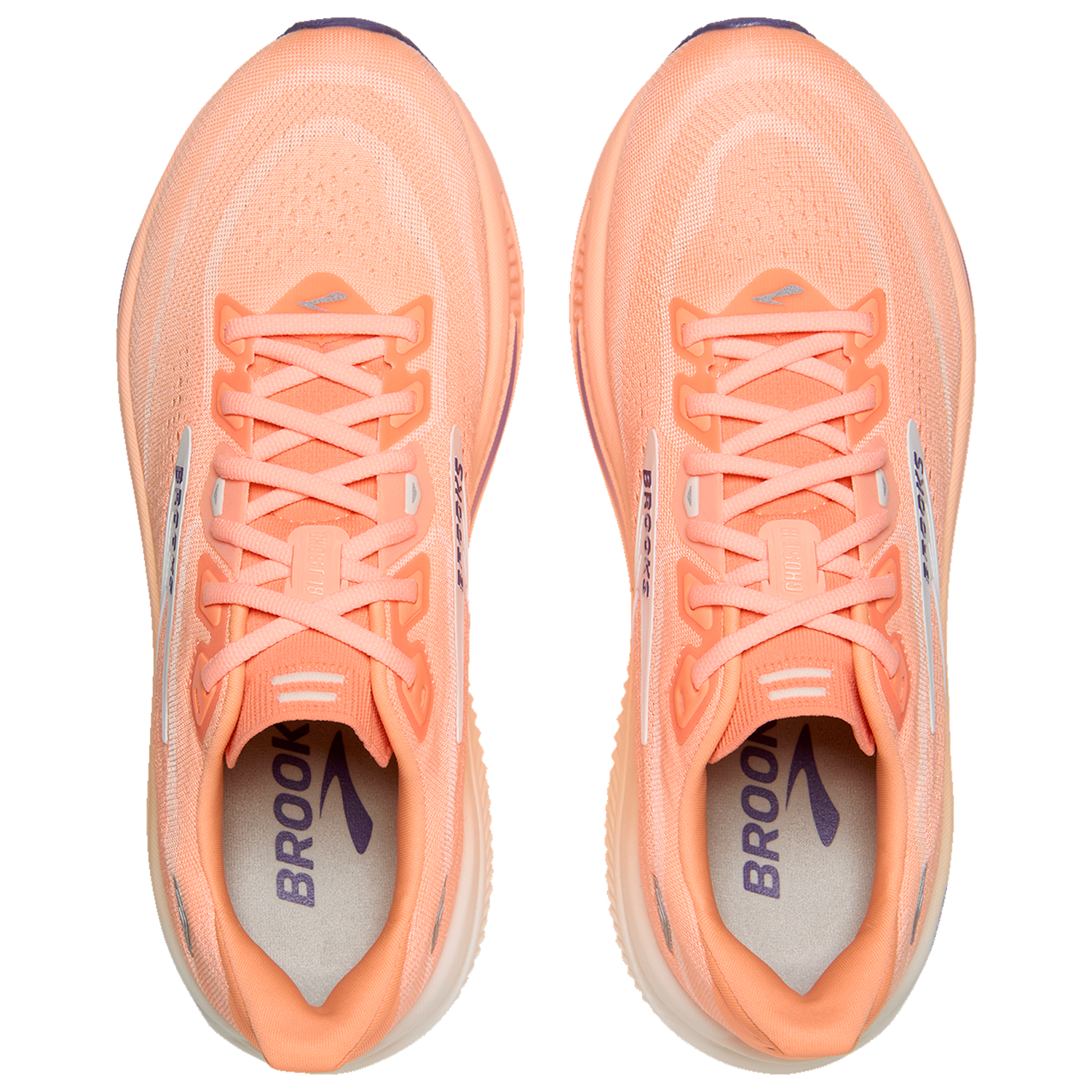 Brooks Ghost 18 - Women's - Peach/Coconut/Grape