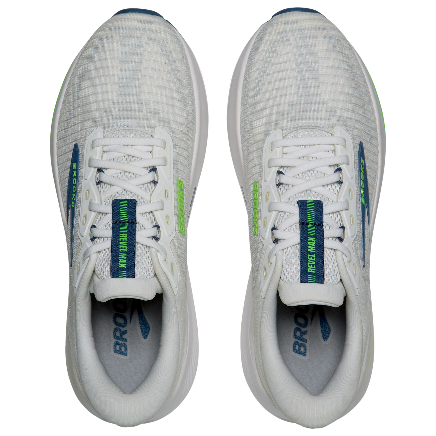 Brooks Revel Max - Men's - White/Moonlight/Green Gecko