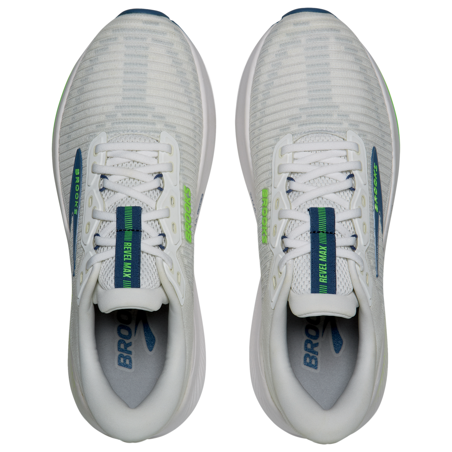 Brooks Revel Max - Men's - White/Moonlight/Green Gecko