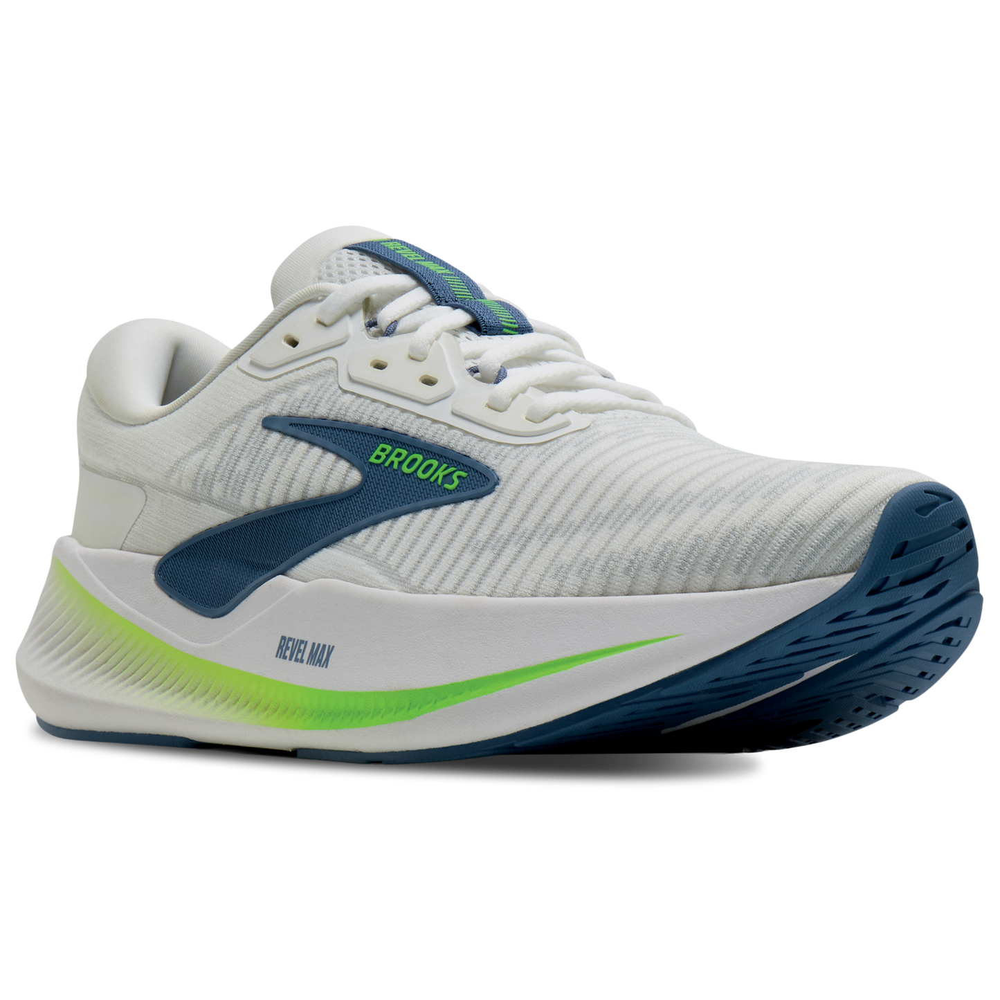 Brooks Revel Max - Men's - White/Moonlight/Green Gecko