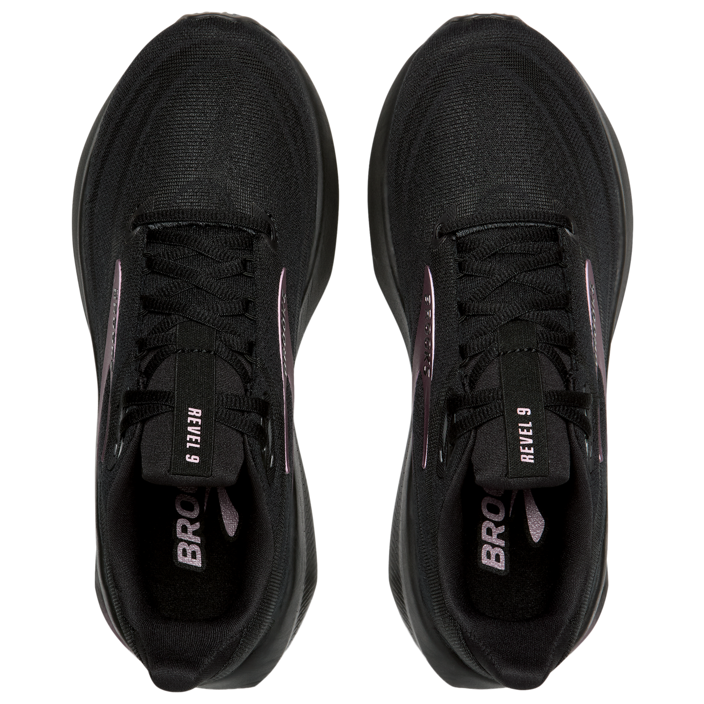 Brooks Revel 9 - Women's - Black/Black/Rose Gold