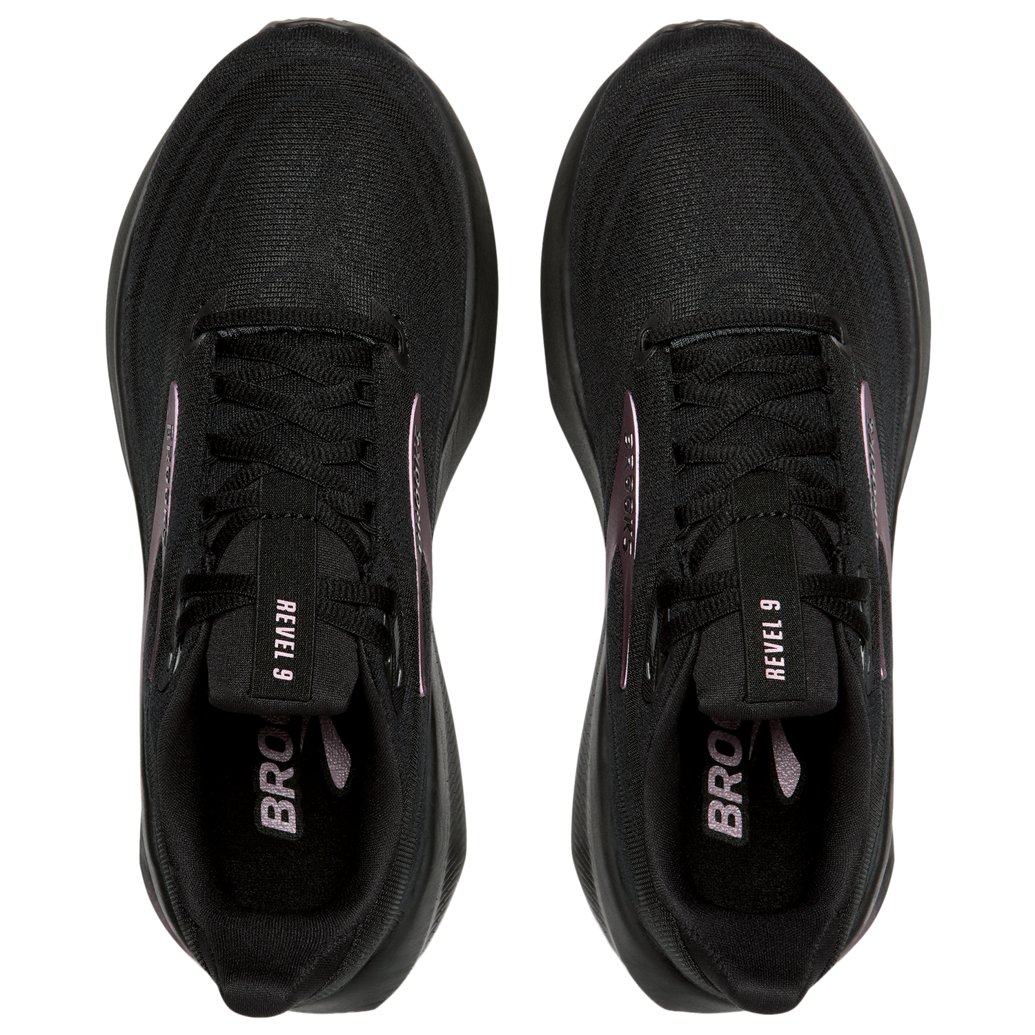 Brooks Revel 9 - Women's - Black/Black/Rose Gold
