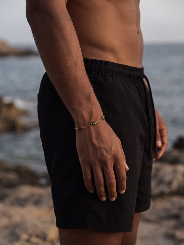 MIDNIGHT CLOVER BRACELET | 18K Gold