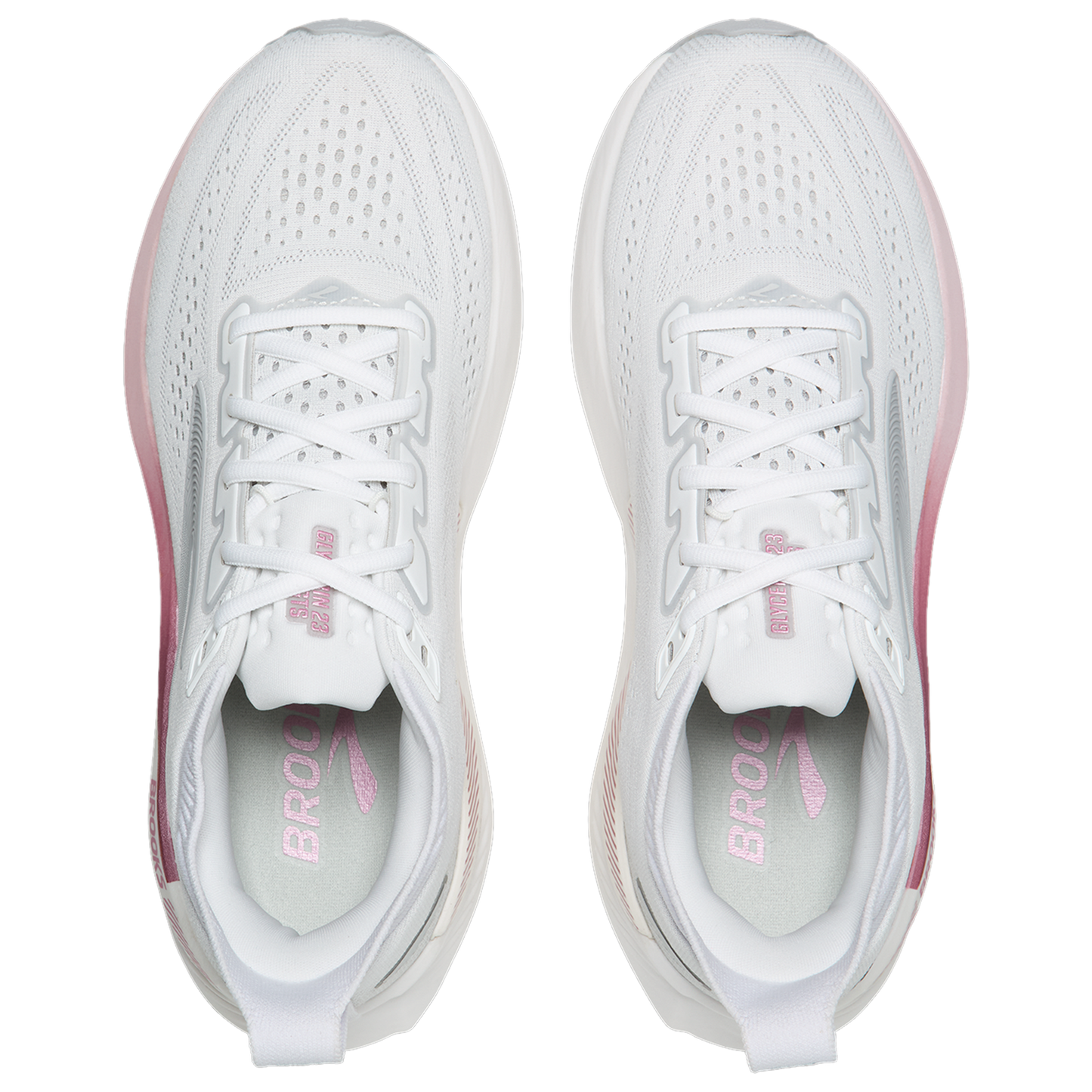 Brooks Glycerin GTS 23 - Women's - White/Harbor Mist/Metallic