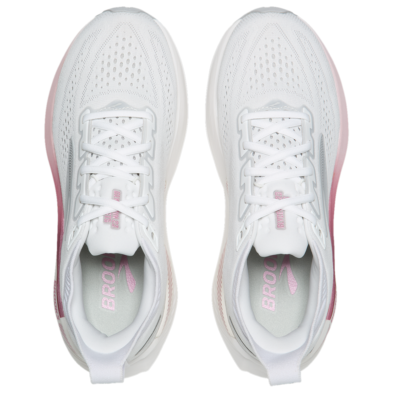 Brooks Glycerin GTS 23 - Women's - White/Harbor Mist/Metallic