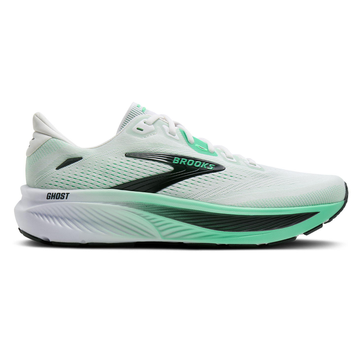 Brooks Ghost 18 - Men's - White/Spring Bud/Spruce