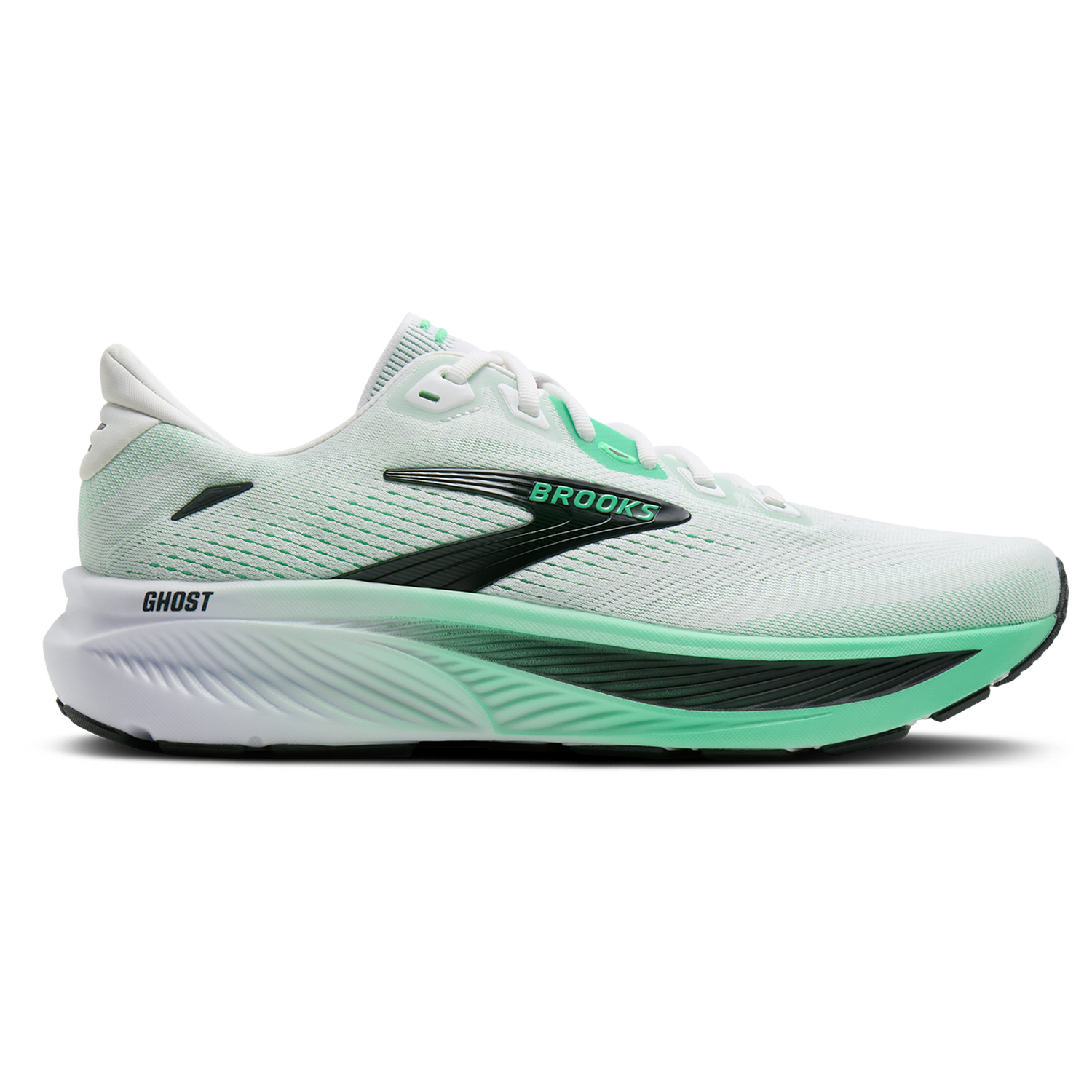 Brooks Ghost 18 - Men's - White/Spring Bud/Spruce