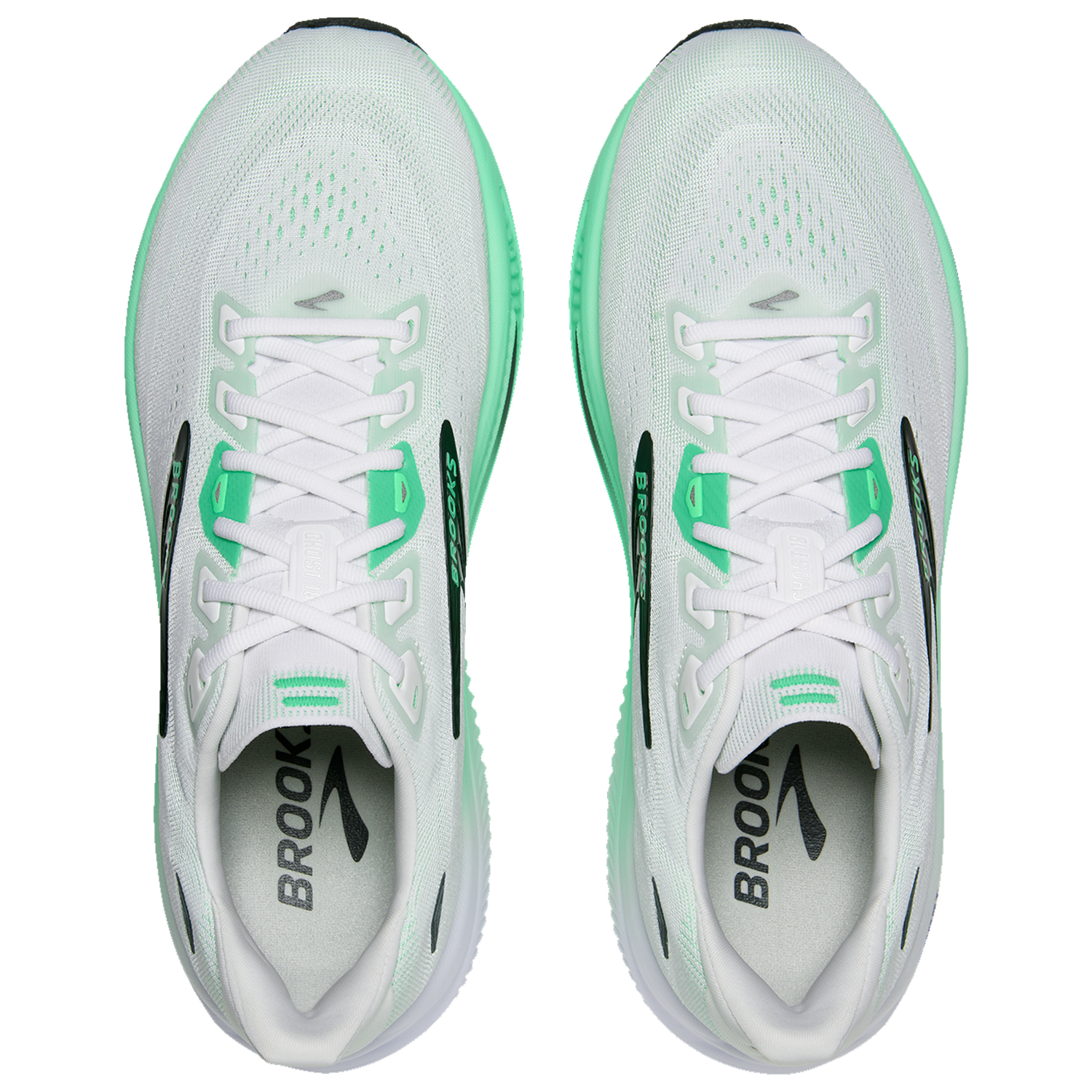 Brooks Ghost 18 - Men's - White/Spring Bud/Spruce