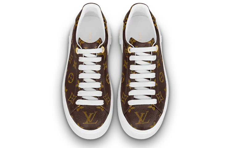 (WMNS) LOUIS VUITTON Time Out Sneakers 'Brown Monogram' 1A8FJP