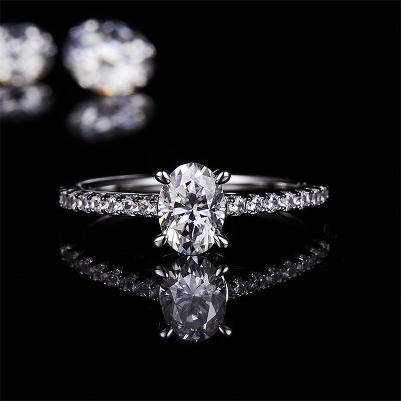 Polaris Oval Moissanite Ring - foto 3