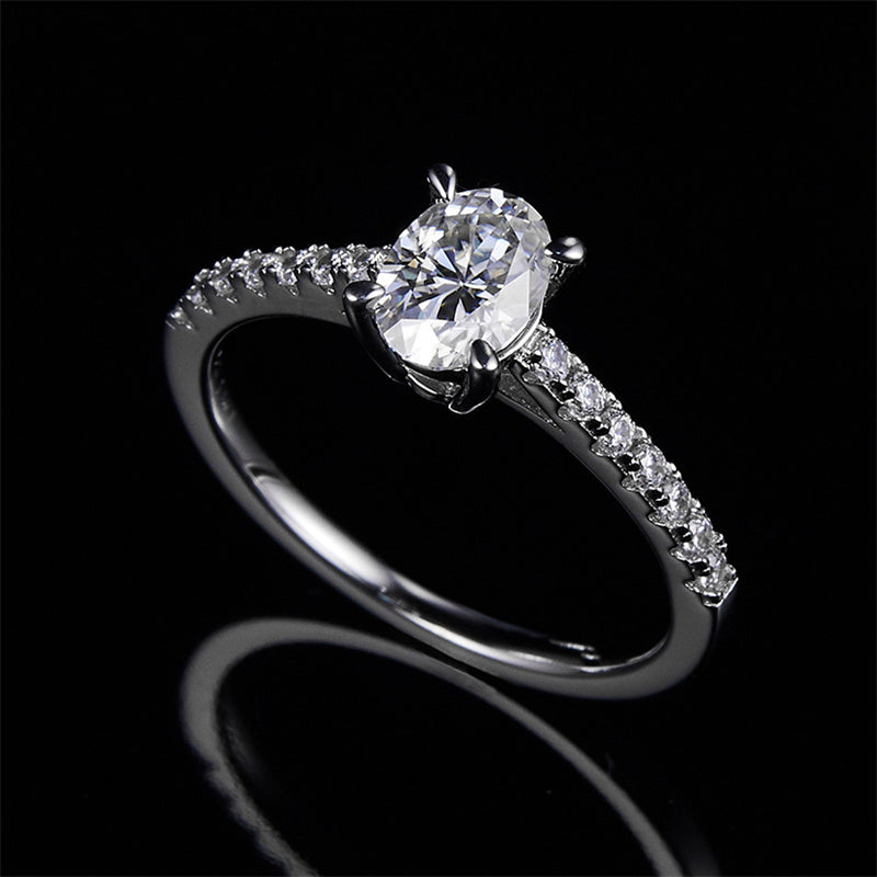 Polaris Oval Moissanite Ring - foto 4