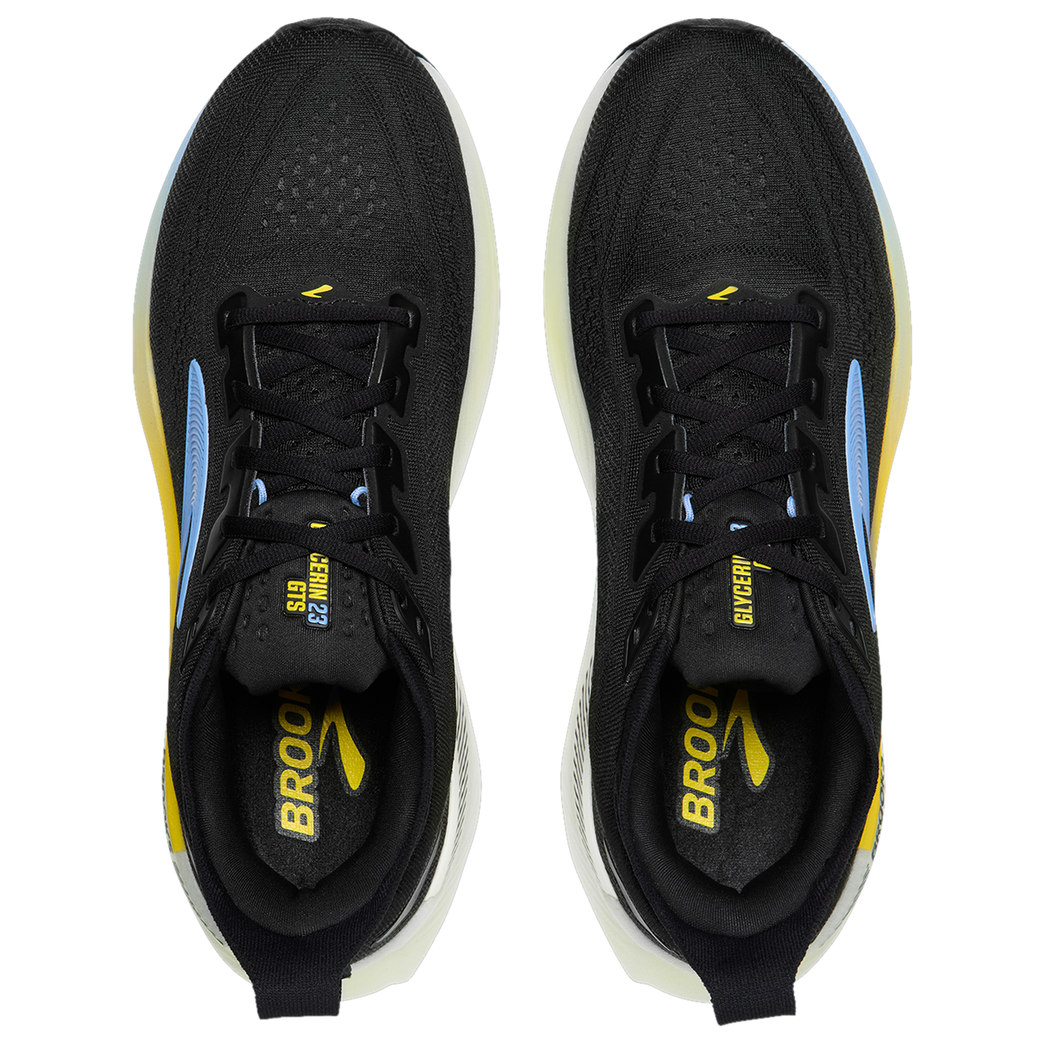 Brooks Glycerin GTS 23 - Men's - Black/Cyber Yellow/Nightlife